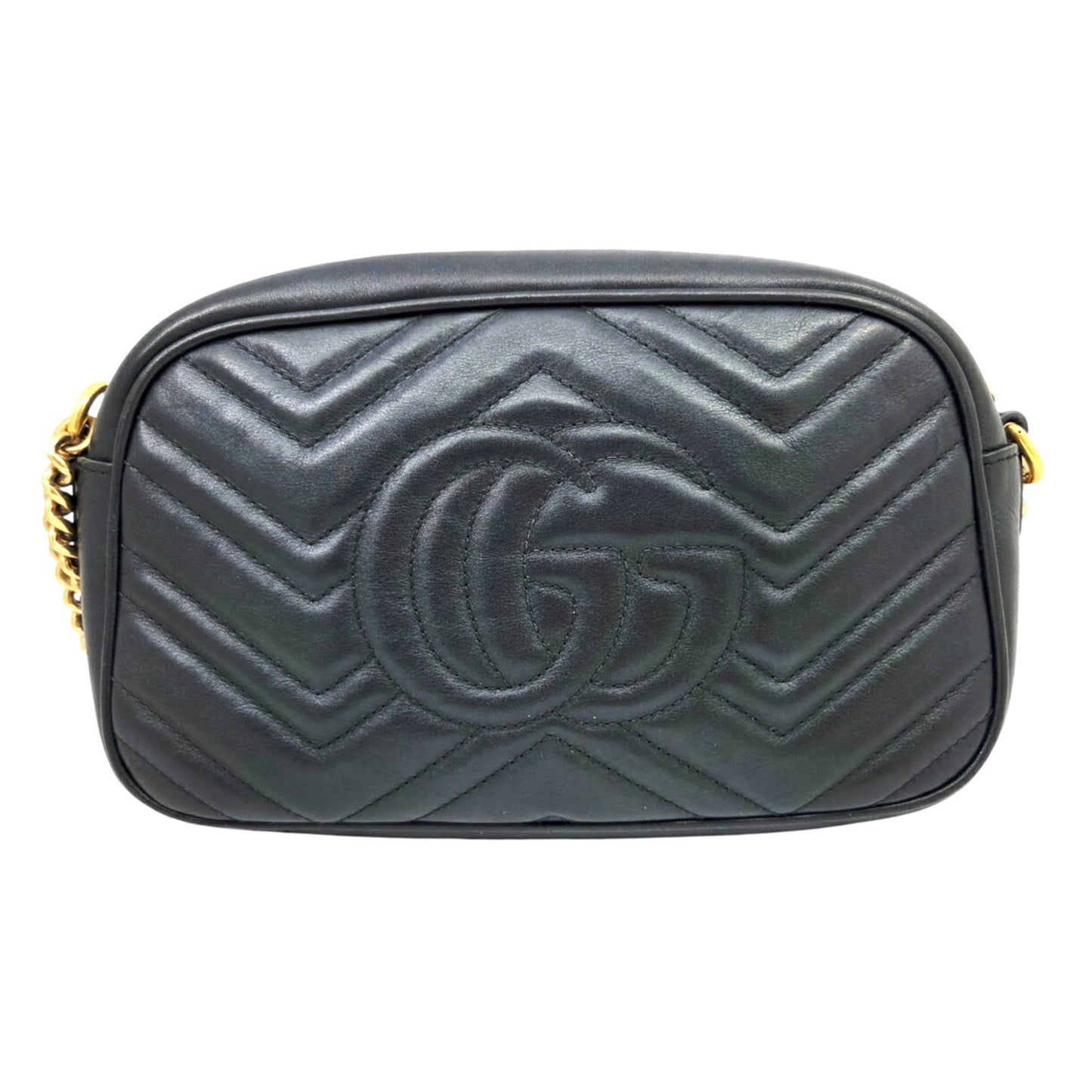 Gucci Black Leather Shoulder Bag ( )