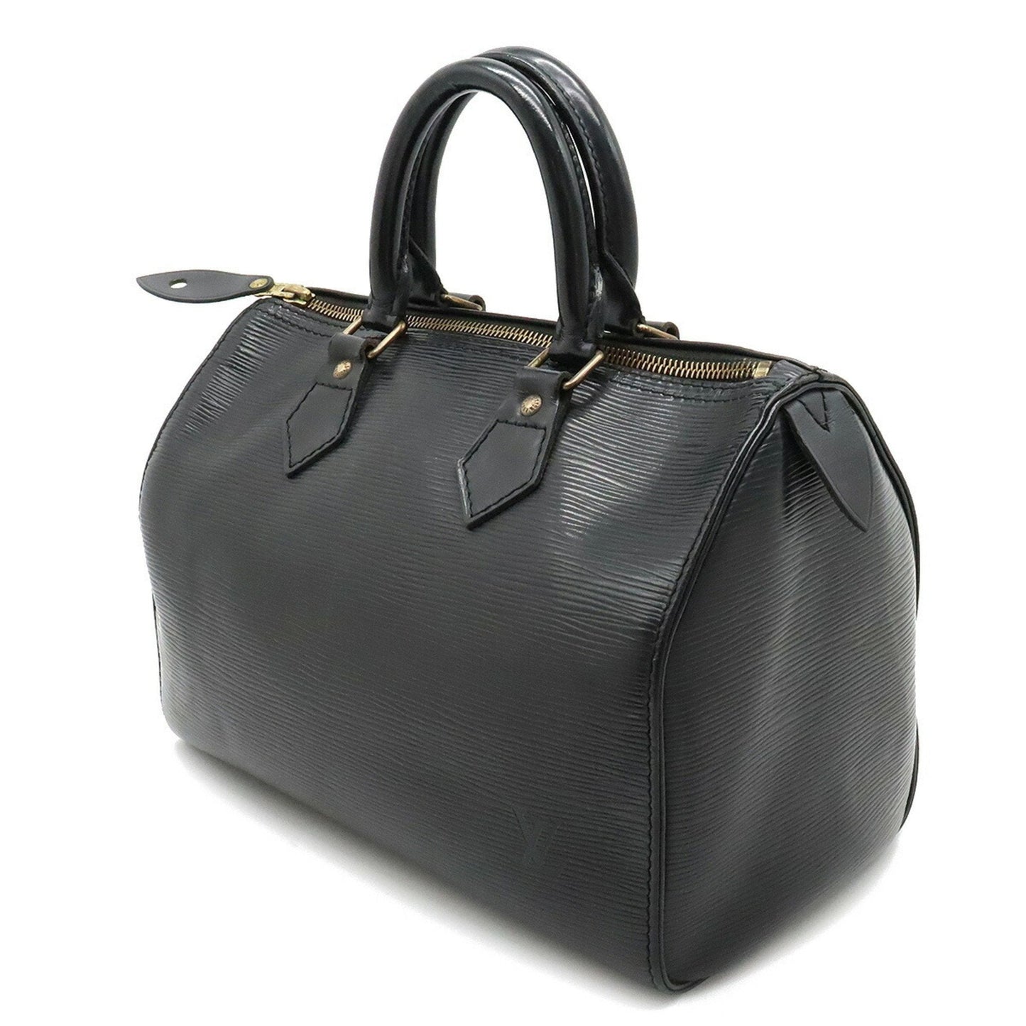 LOUIS VUITTON Epi Speedy 25 Handbag Boston Bag Leather Noir Black M43012