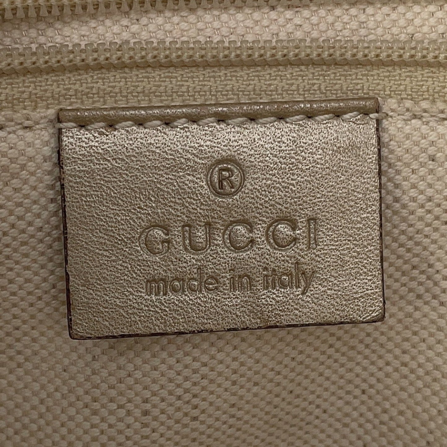 Gucci Sukey Beige Gold Leather Handbag ( )