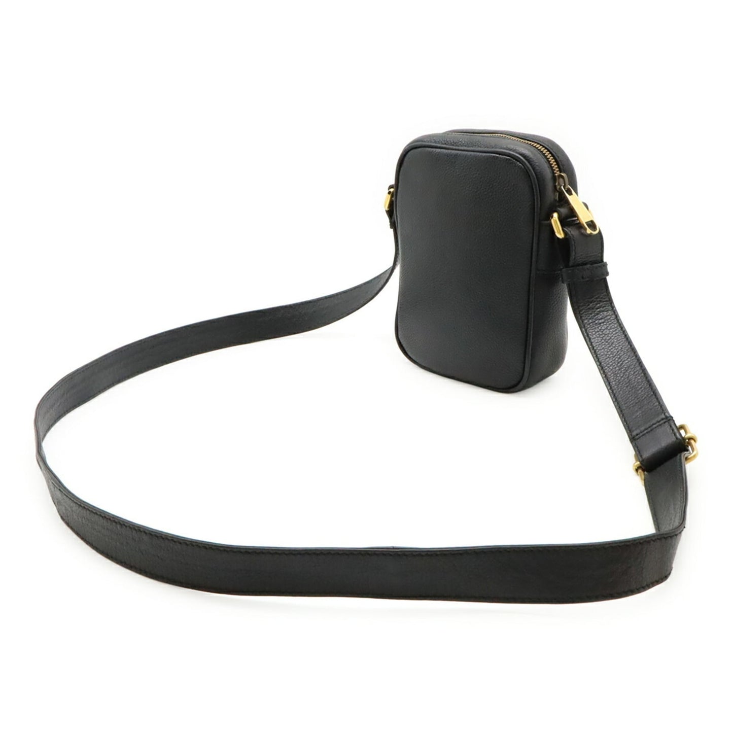 Gucci Black Leather Shoulder Bag ( )