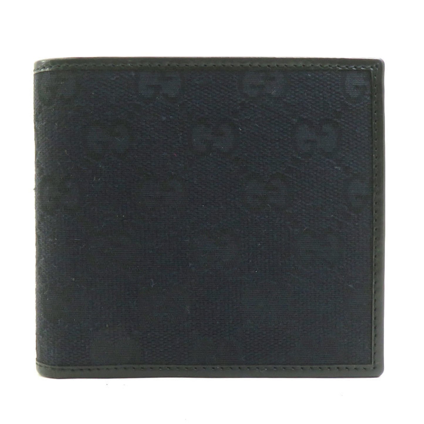 Gucci Black Gg Canvas Wallet (Bi-Fold) ( )