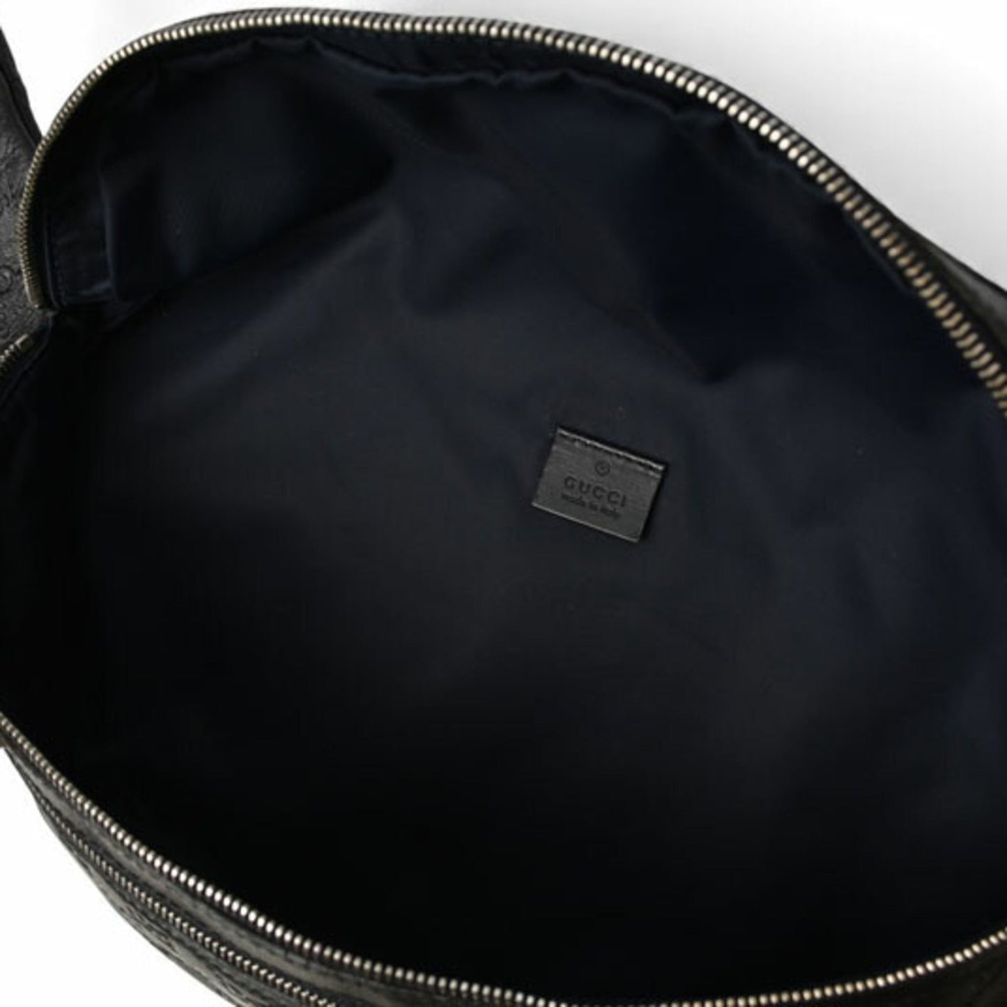 Gucci Navy Red Color Leather Sling Bag ( )
