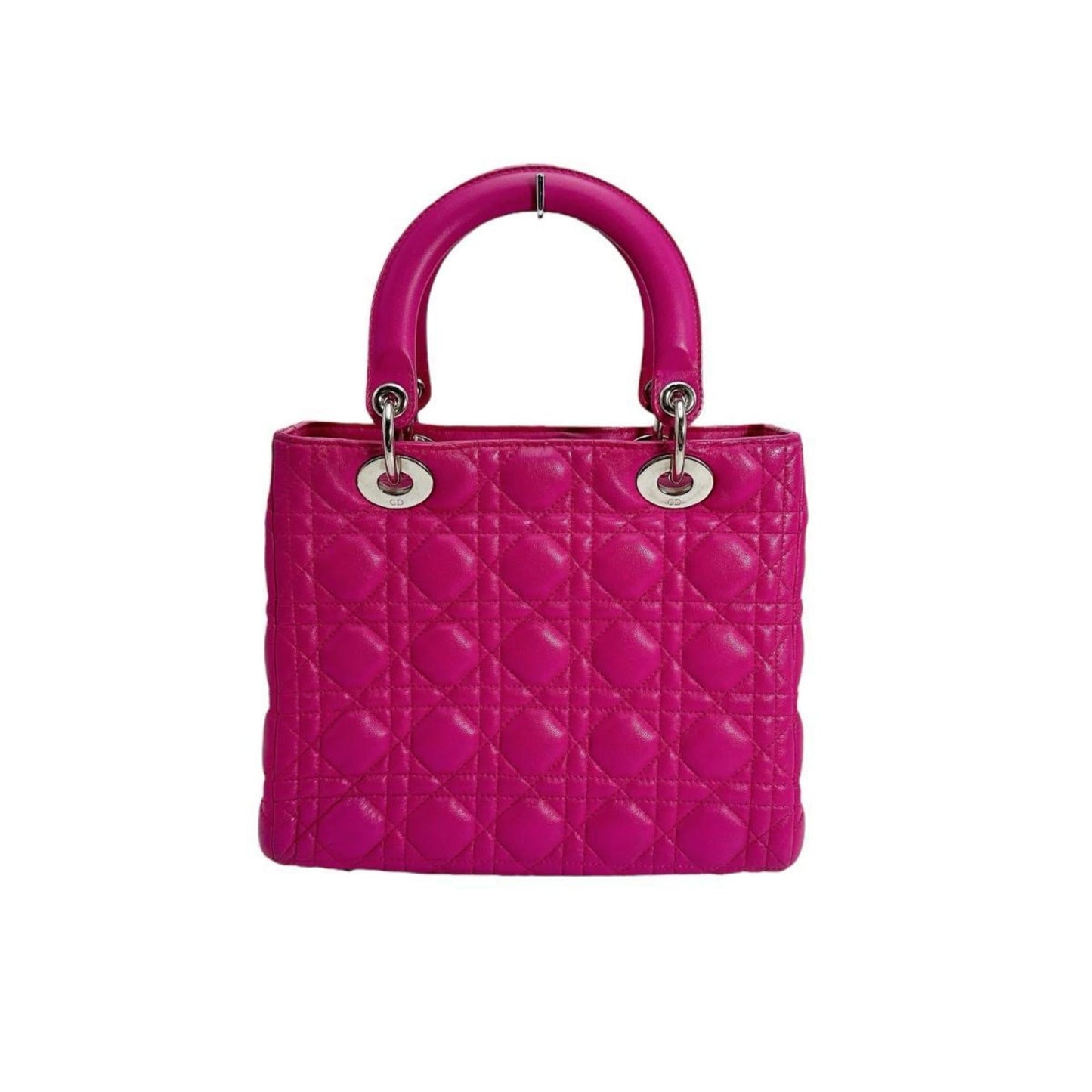 Christian Dior Pink Leather Handbag Shoulder Bag ()