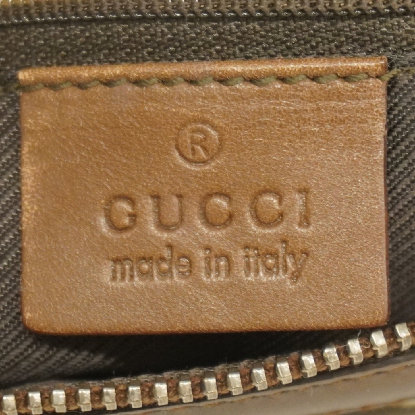 Gucci Brown Canvas Shoulder Bag ( )