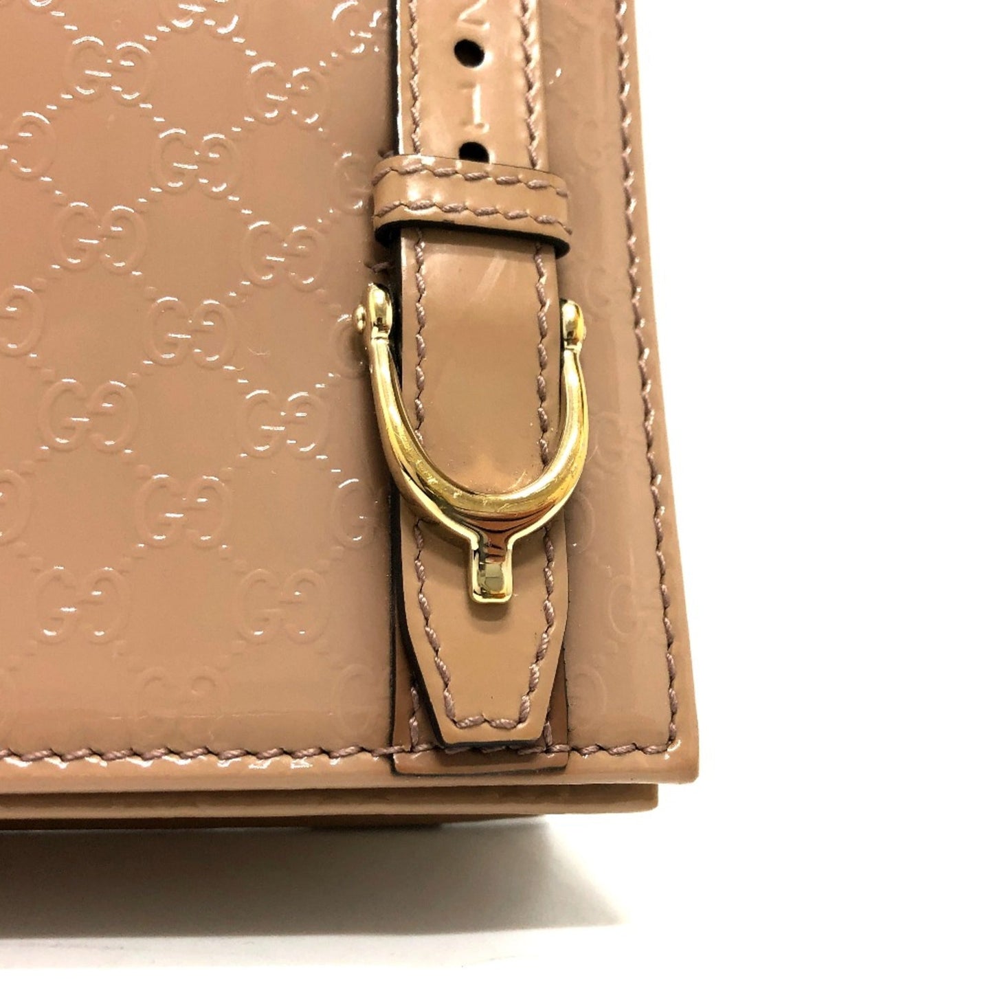Gucci Beige Patent Leather Shoulder Bag ( )
