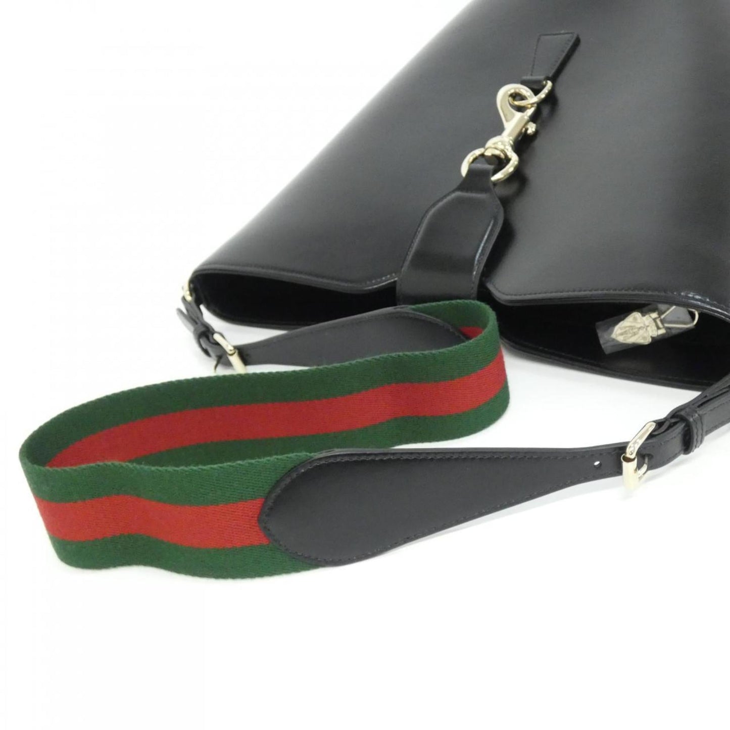 Gucci Black Leather Shoulder Bag ( )