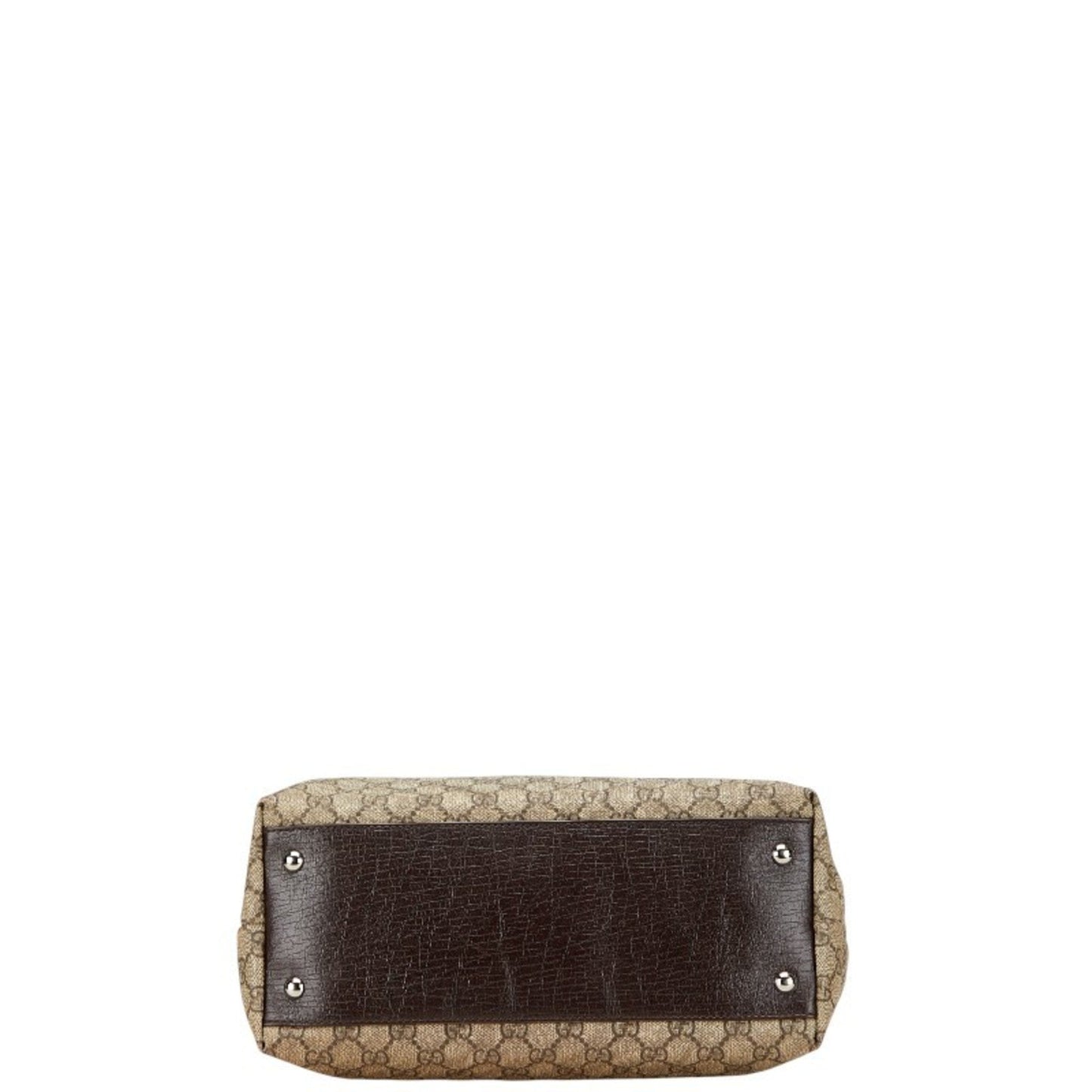 Gucci Beige Brown Pvc Leather Tote Bag ( )