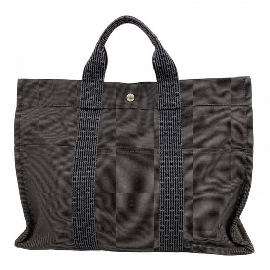 Hermes Gray Canvas Tote Bag ( )