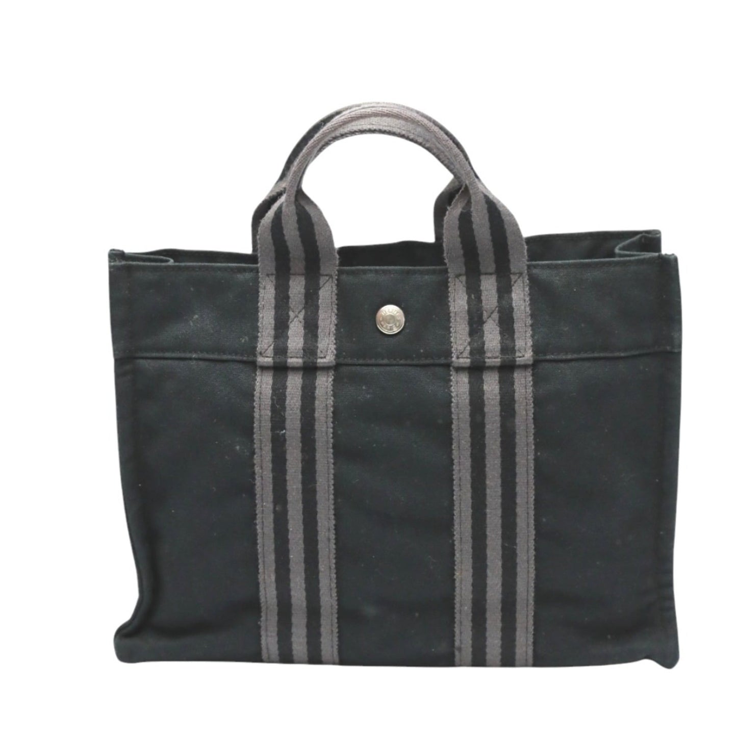 Hermes Her Line Gray Canvas Tote Bag ( )