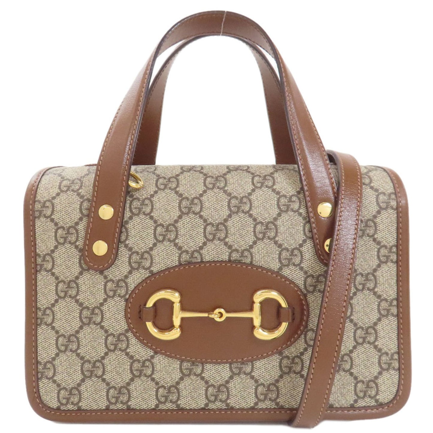 Gucci Brown Pvc Leather Handbag ( )