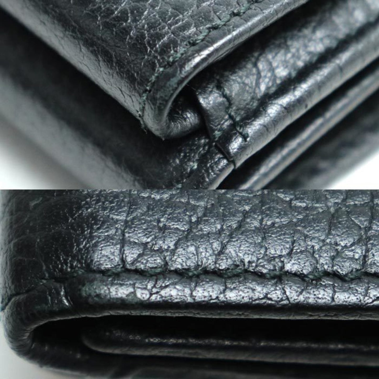 Gucci Black Leather Wallet (Tri-Fold) ( )