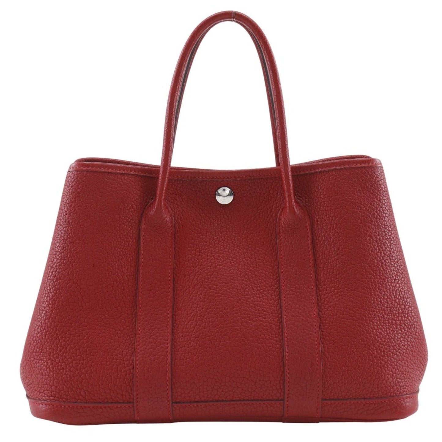 Hermes Garden Red Color Negonda Leather Handbag ( )