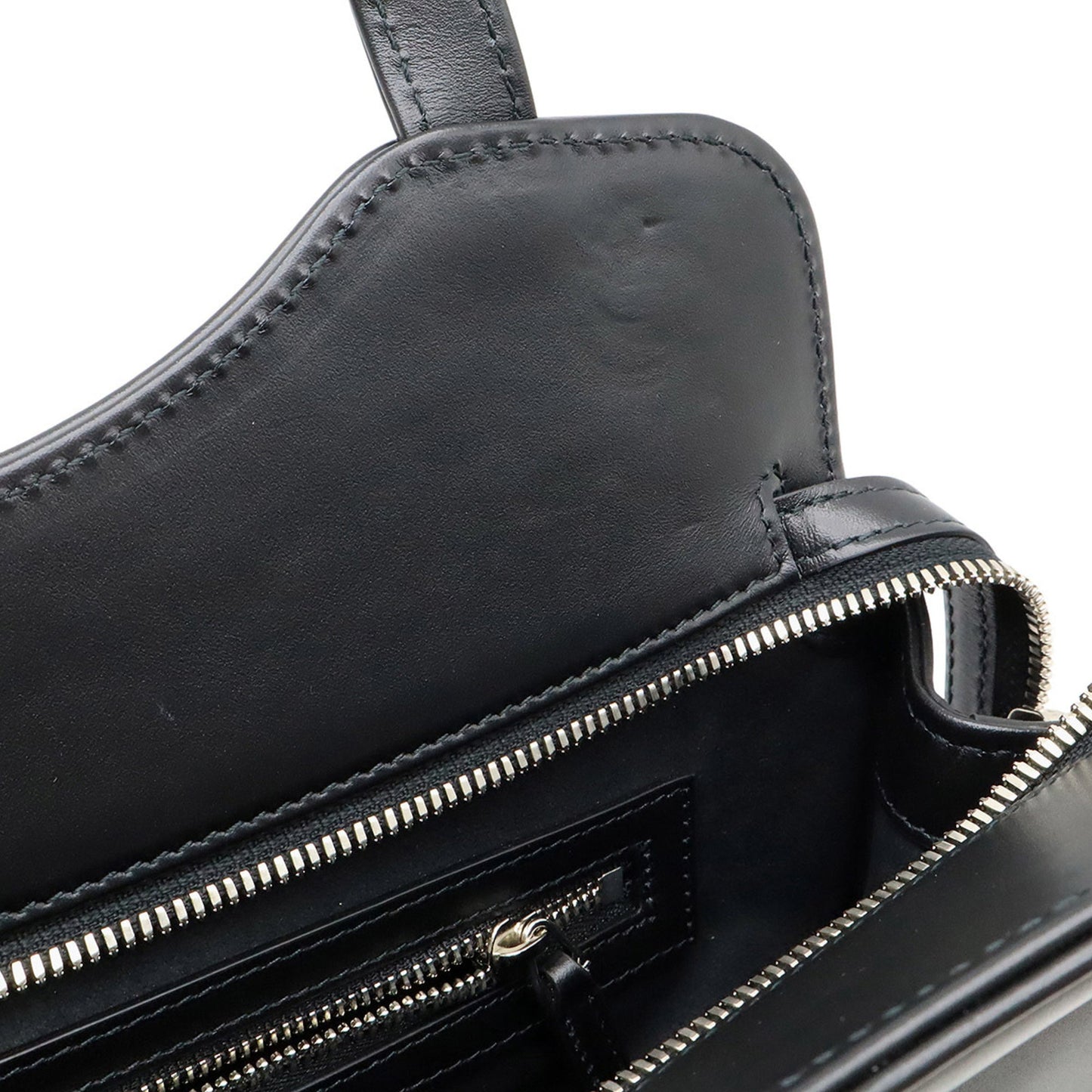 Gucci Black Leather Handbag Shoulder Bag Tote Bag ( )