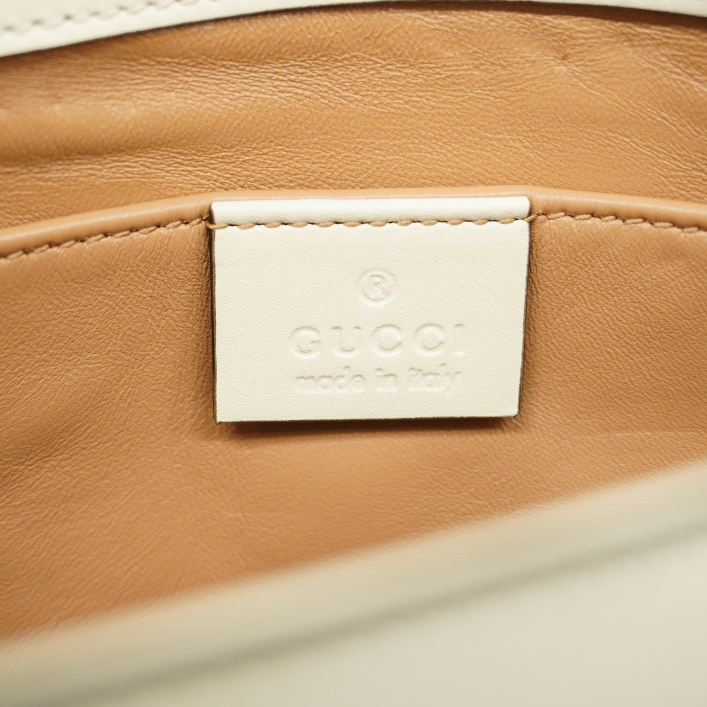 GUCCI Auth  Broadway 453778 Women's Undefined,Leather Shoulder Bag Ivory