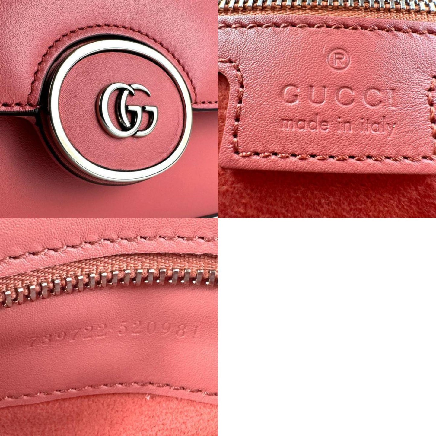 Gucci Pink Leather Shoulder Bag ( )