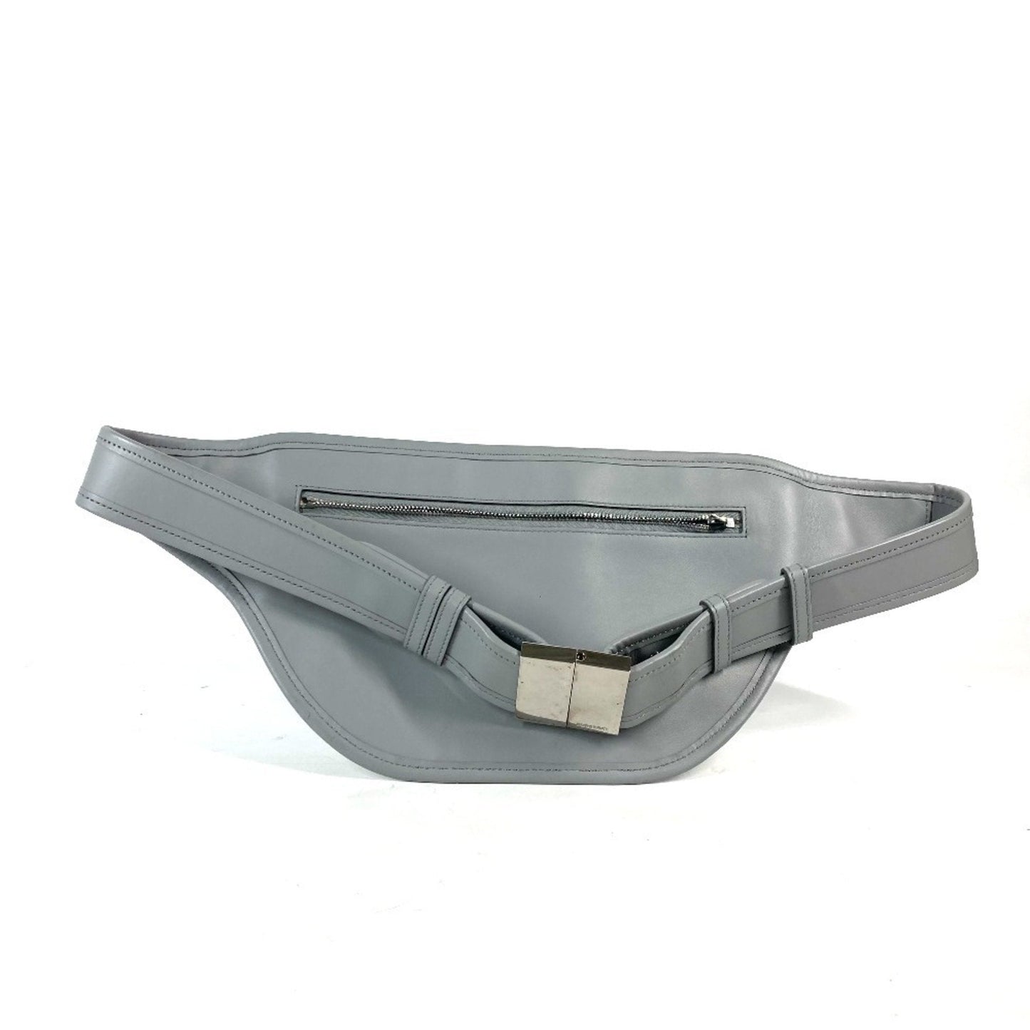 Burberry Gray Leather Fanny Pack ( )
