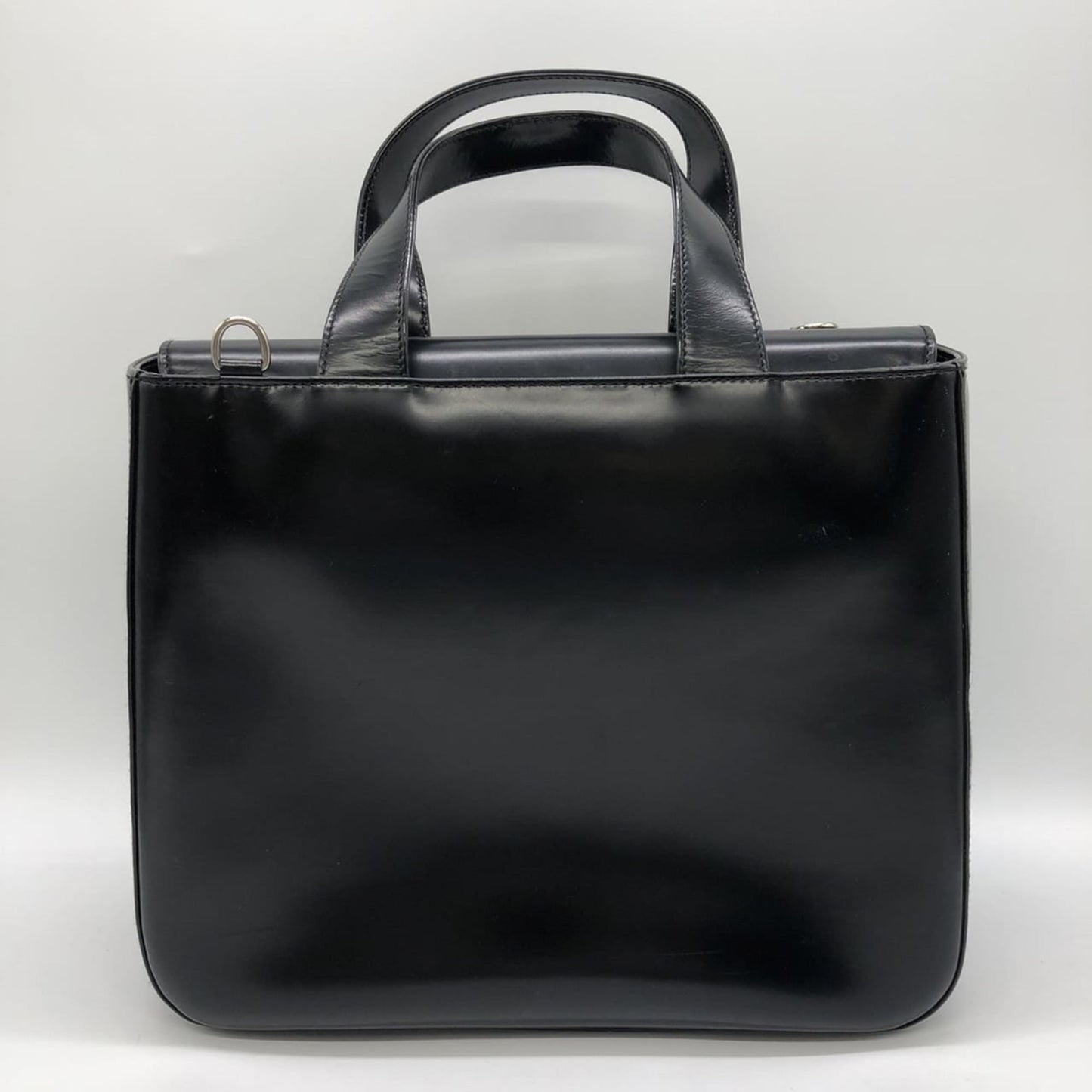 Gucci Black Leather Handbag Shoulder Bag ( )