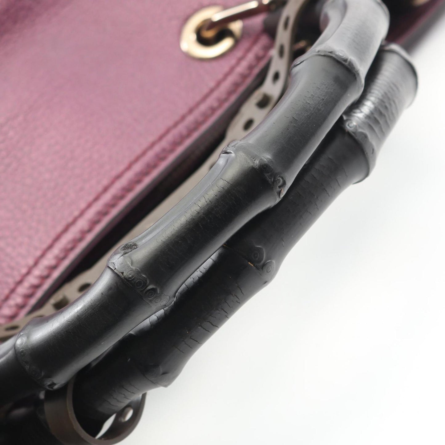 Gucci Purple Leather Tote Bag ( )