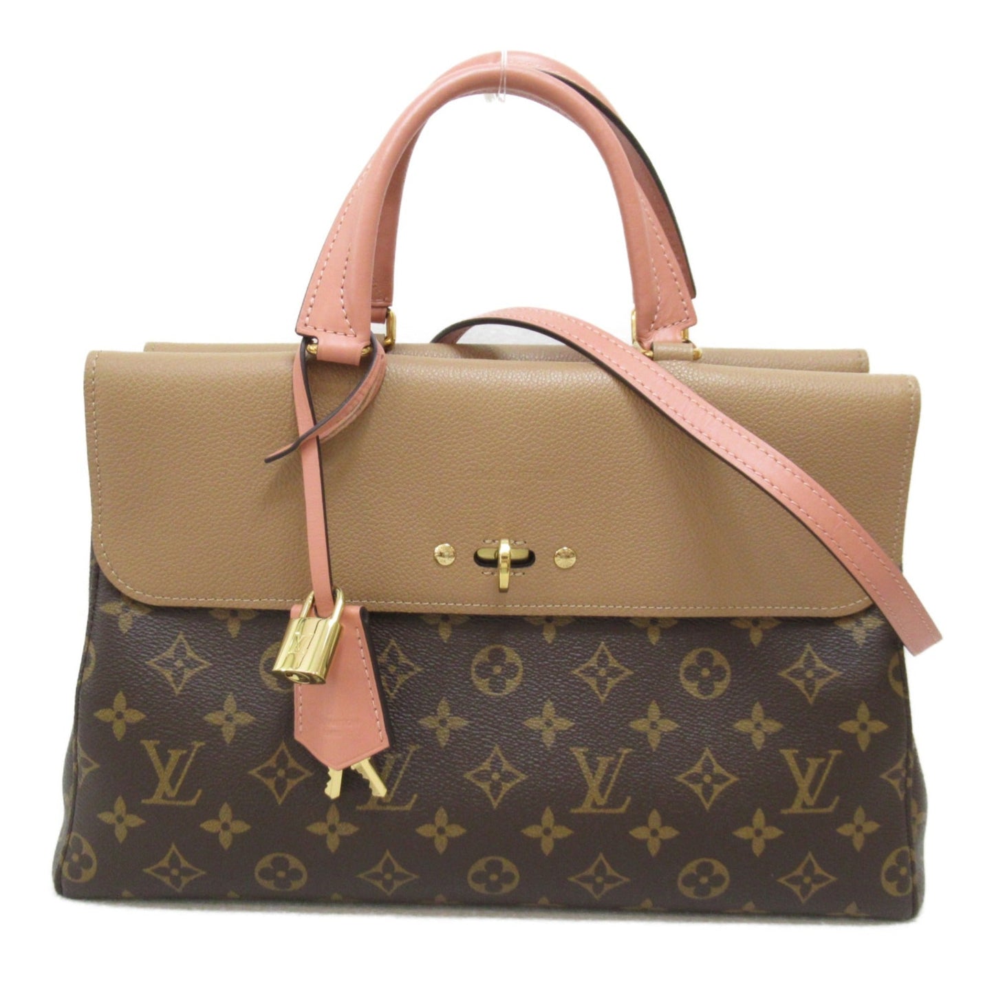 LOUIS VUITTON Venus Shoulder Bag Brown Monogram PVC coated canvas