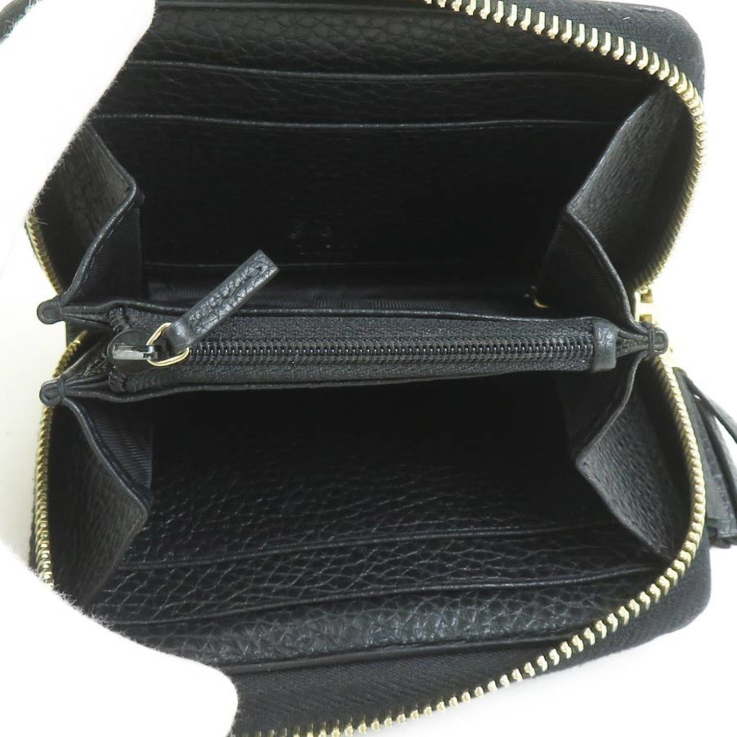 Gucci Black Leather Coin Purse/Coin Case ( )
