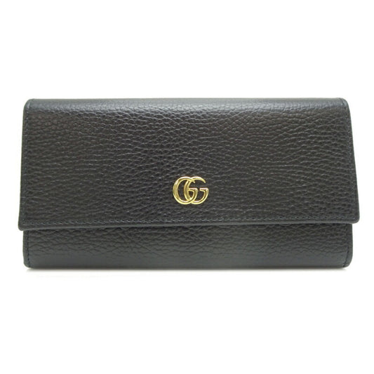 Gucci Black Leather Long Wallet (Bi-Fold) ( )