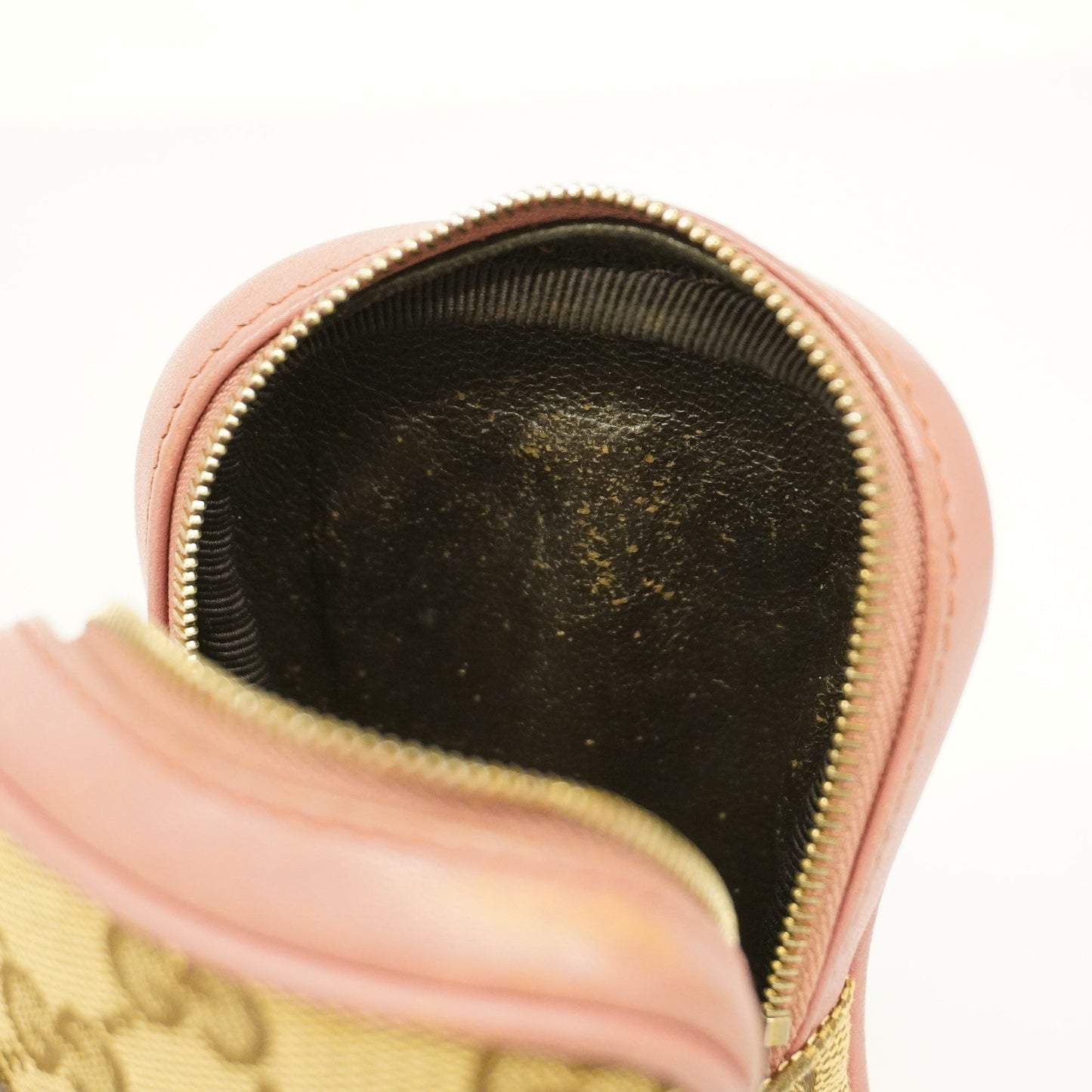 GUCCI Auth  Pouch 548393 Women's GG Canvas,Leather Beige,Pink