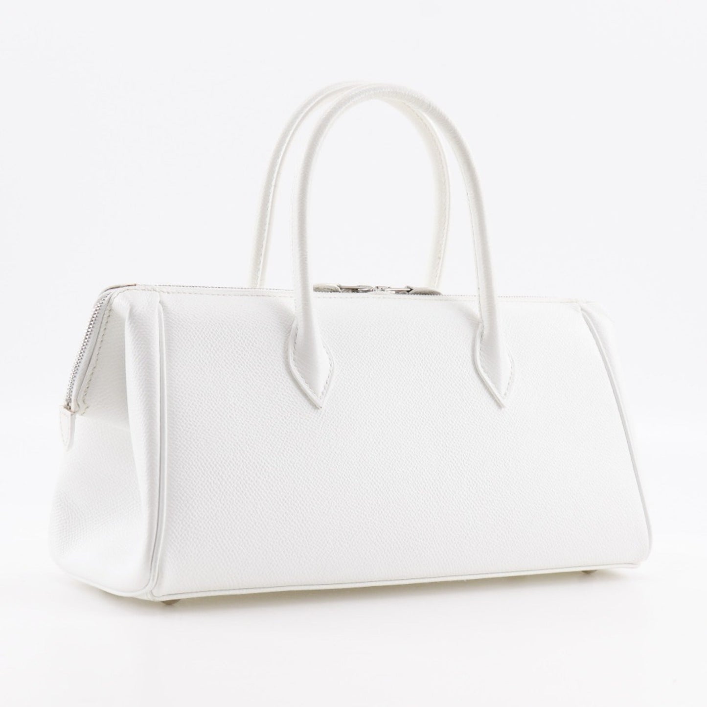 Hermes White Epsom Leather Handbag ( )