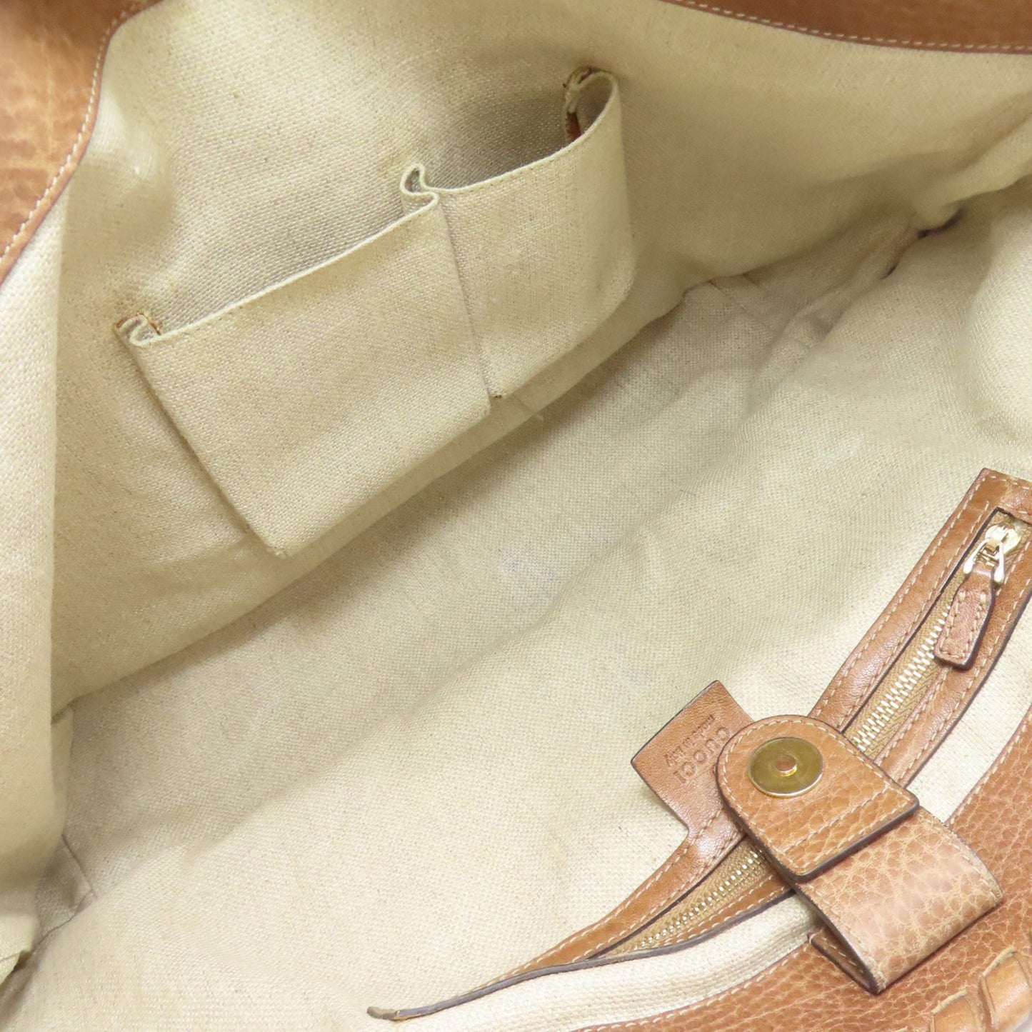 Gucci Blue Brown Orange Leather Straw Tote Bag ( )