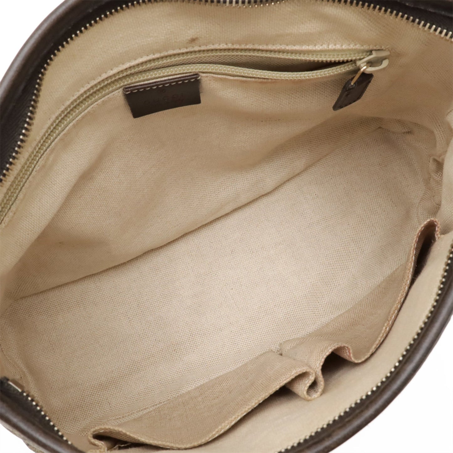Gucci Gg Plus Beige Dark Brown Gg Supreme Leather Handbag Shoulder Bag Tote Bag ( )