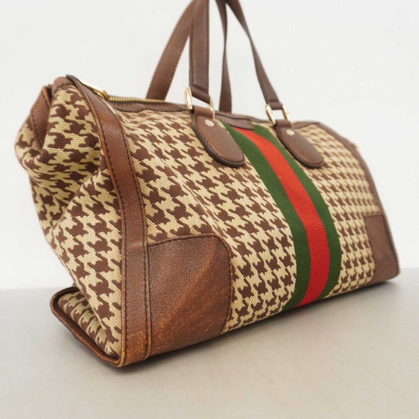 Gucci Brown Canvas Handbag ( )