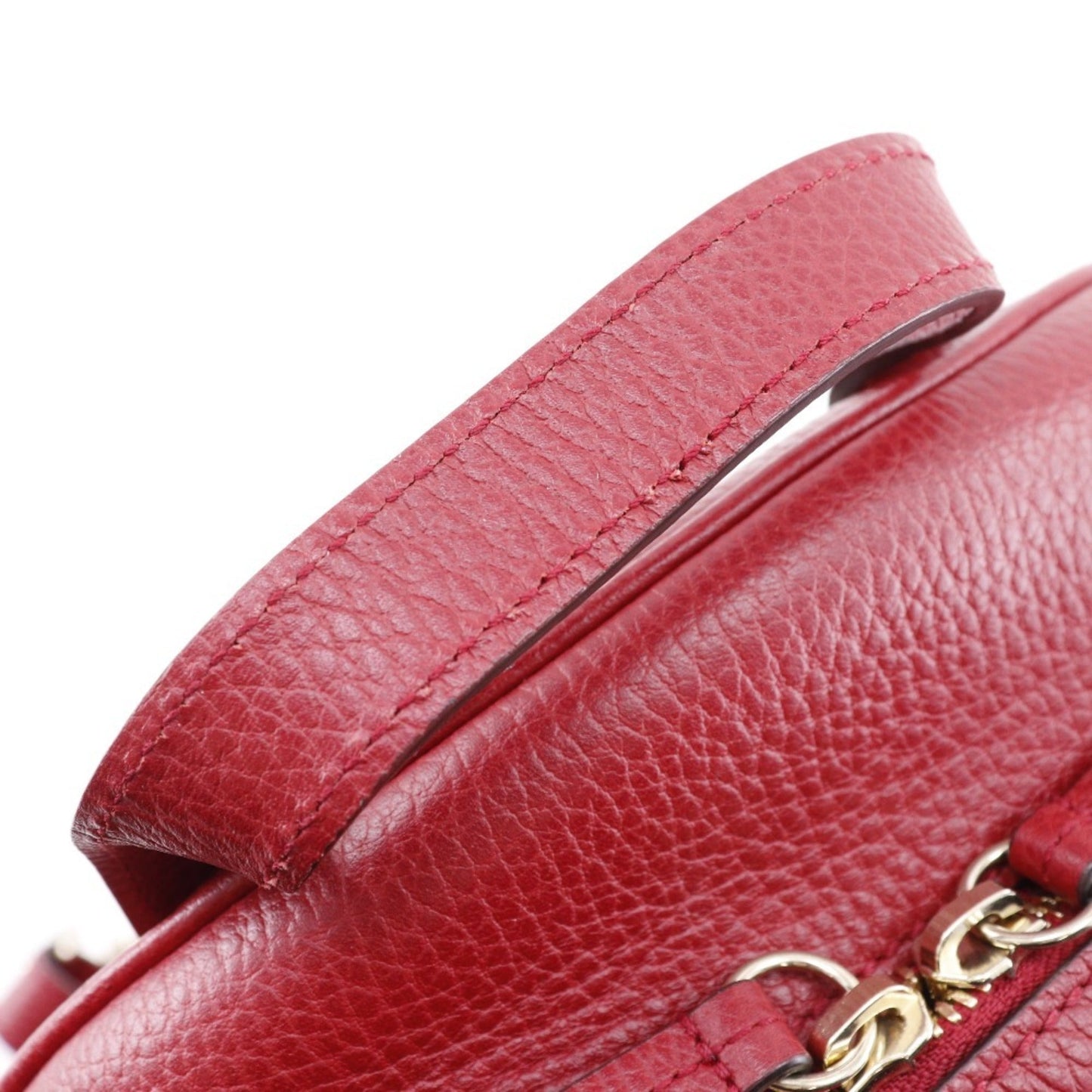 Gucci Red Color Leather Backpack ( )