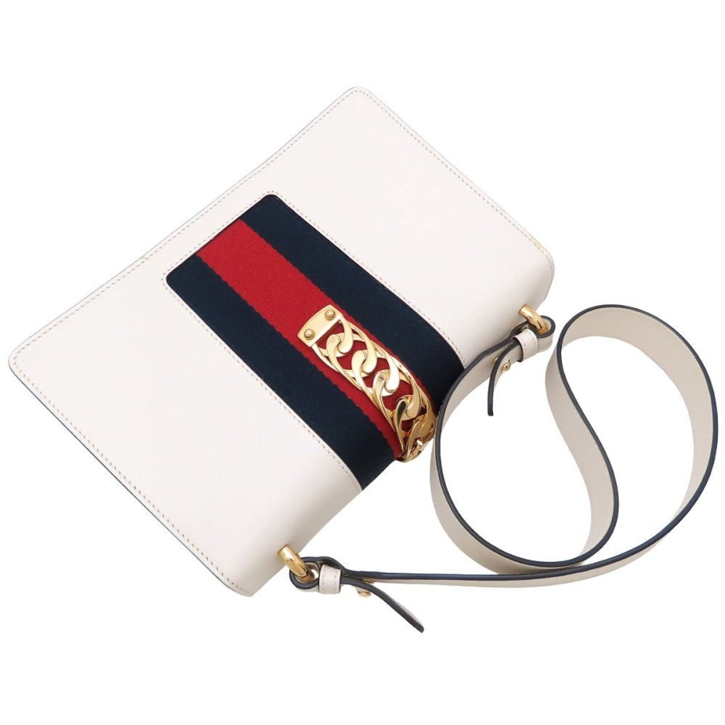 Gucci Ivory Leather Shoulder Bag ( )