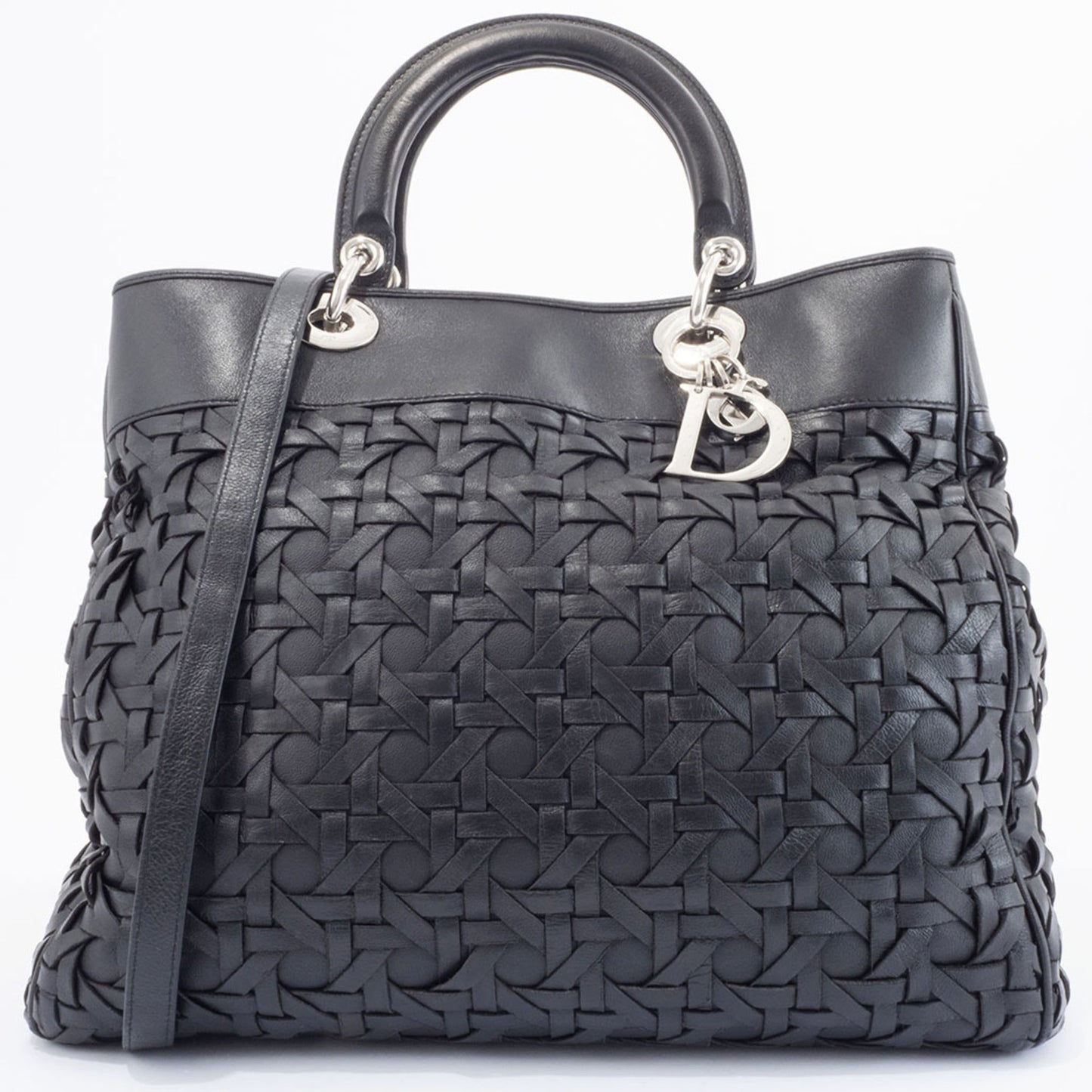 Christian Dior Black Leather Handbag ()