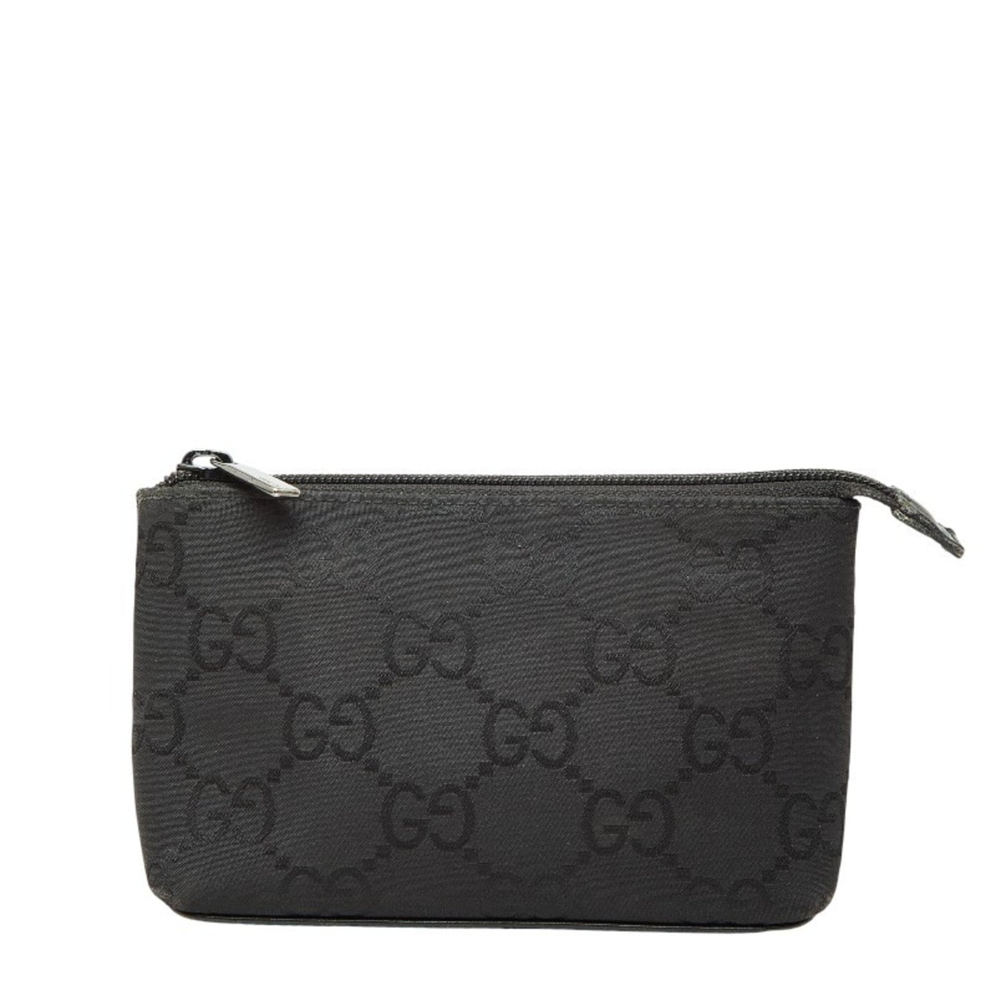 Gucci Black Nylon Leather Pouch ( )