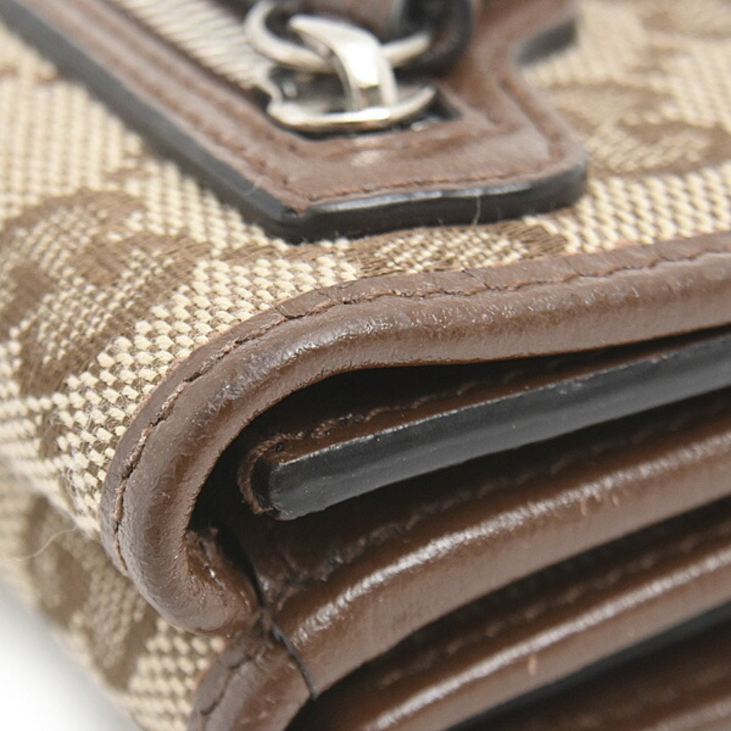 Gucci Beige Gg Canvas Wallet (Tri-Fold) ( )