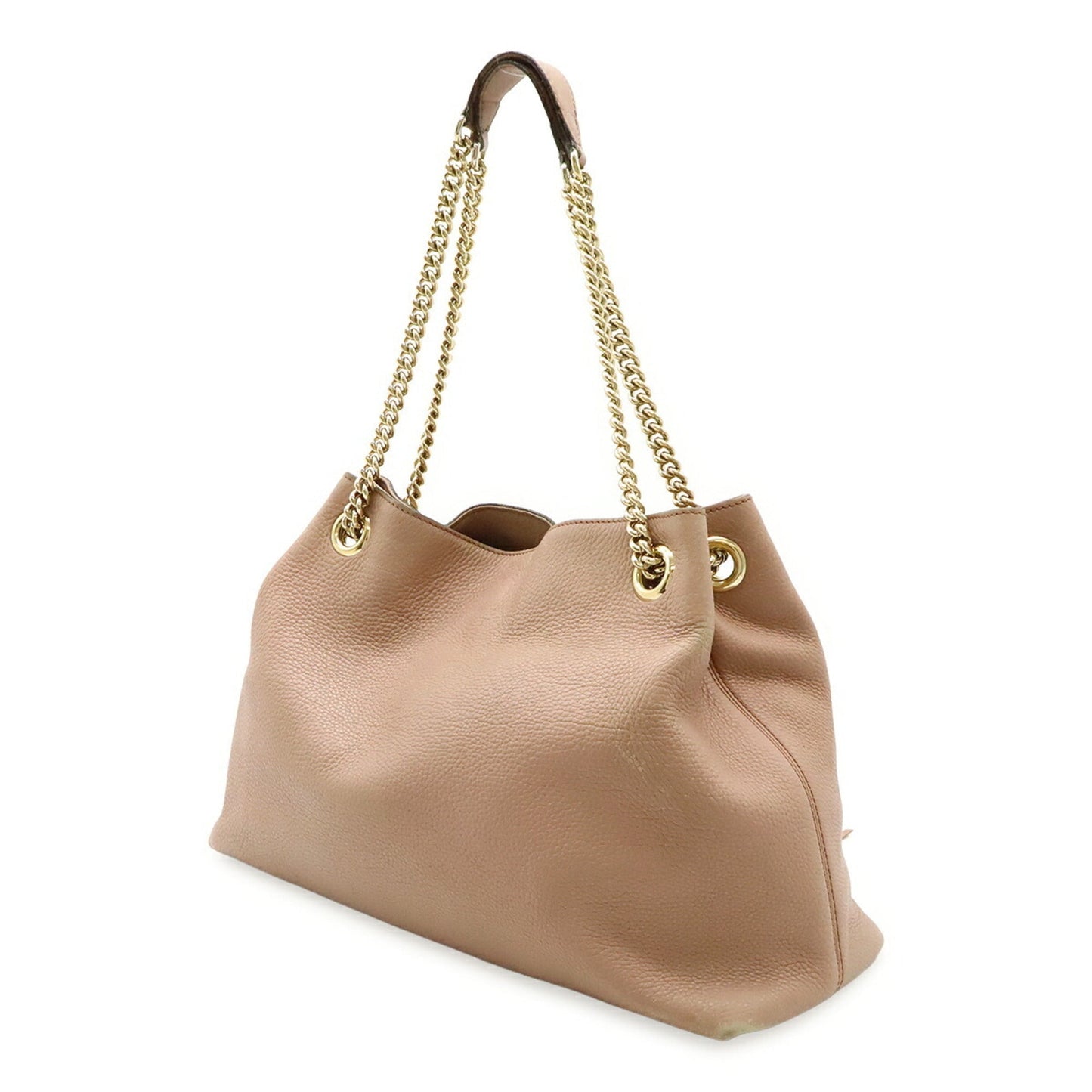Gucci Pink Leather Shoulder Bag Tote Bag ( )