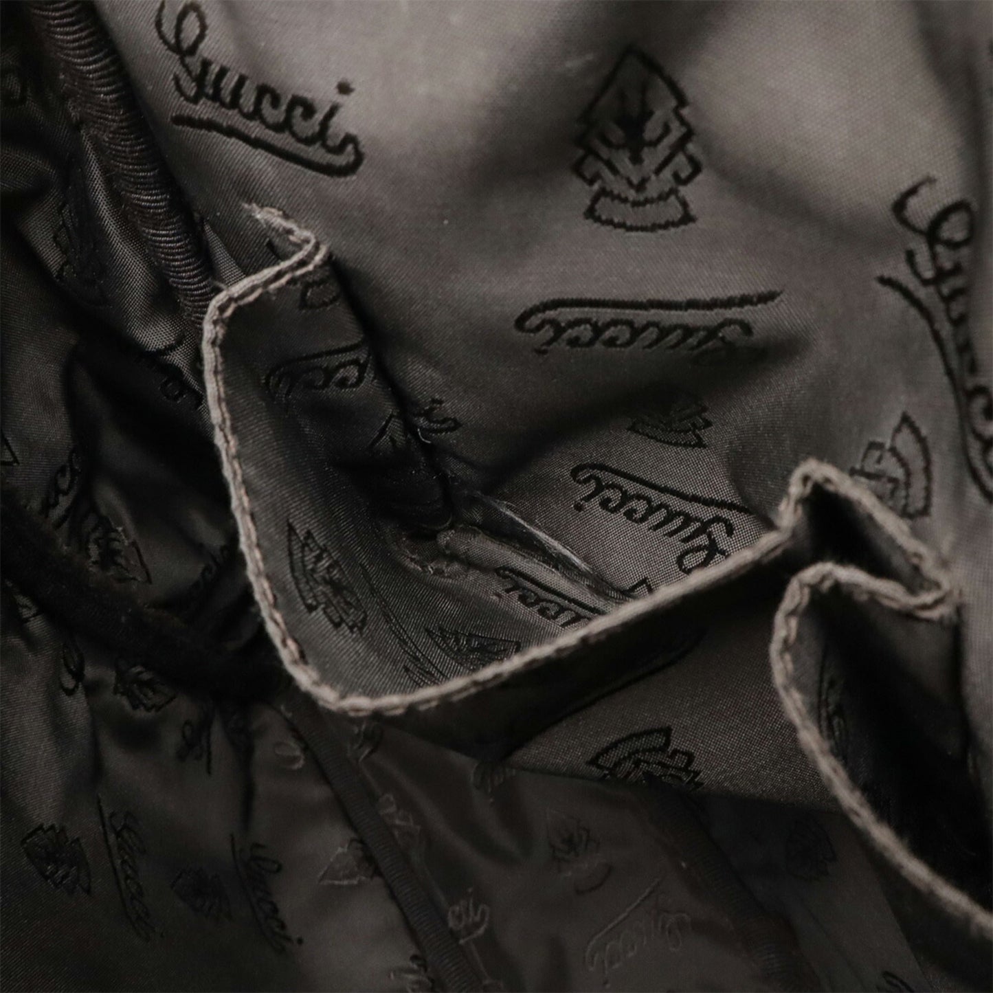 Gucci Black Leather Shoulder Bag ( )