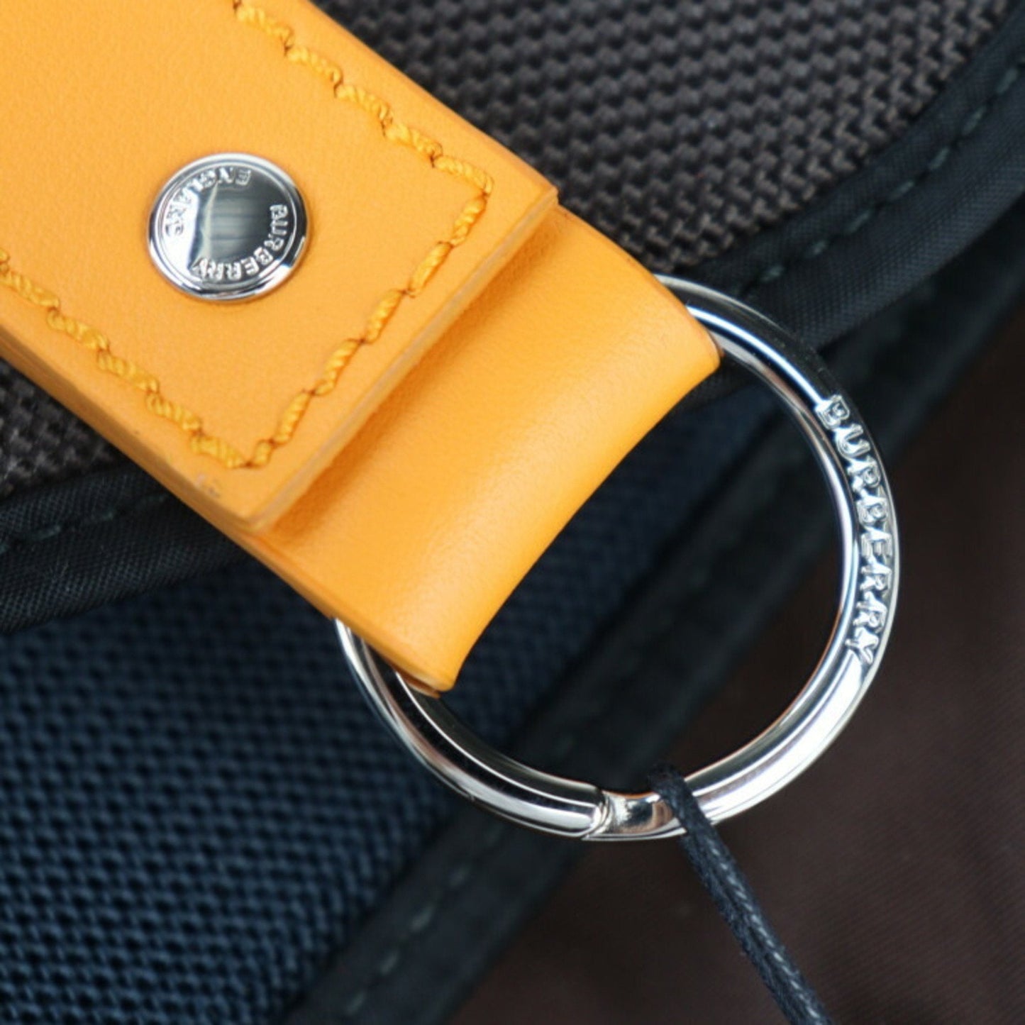 Burberry Black Brown Orange Pink Nylon Pouch Shoulder Bag Sling Bag ( )