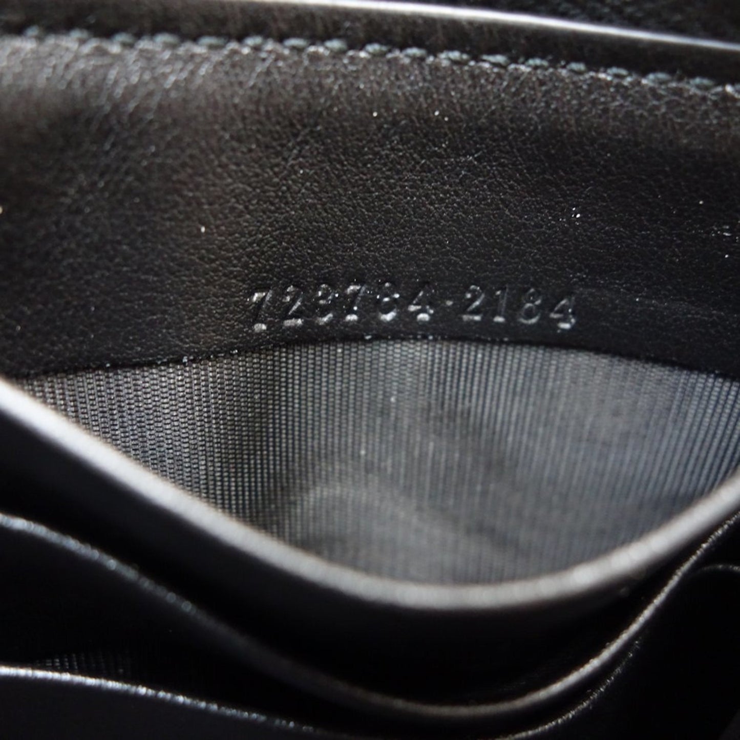 Gucci Black Leather Long Wallet (Bi-Fold) ( )