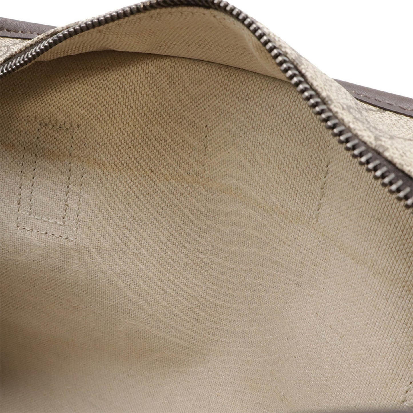 Gucci Gg Plus Beige Dark Brown Pvc Leather Shoulder Bag Tote Bag ( )