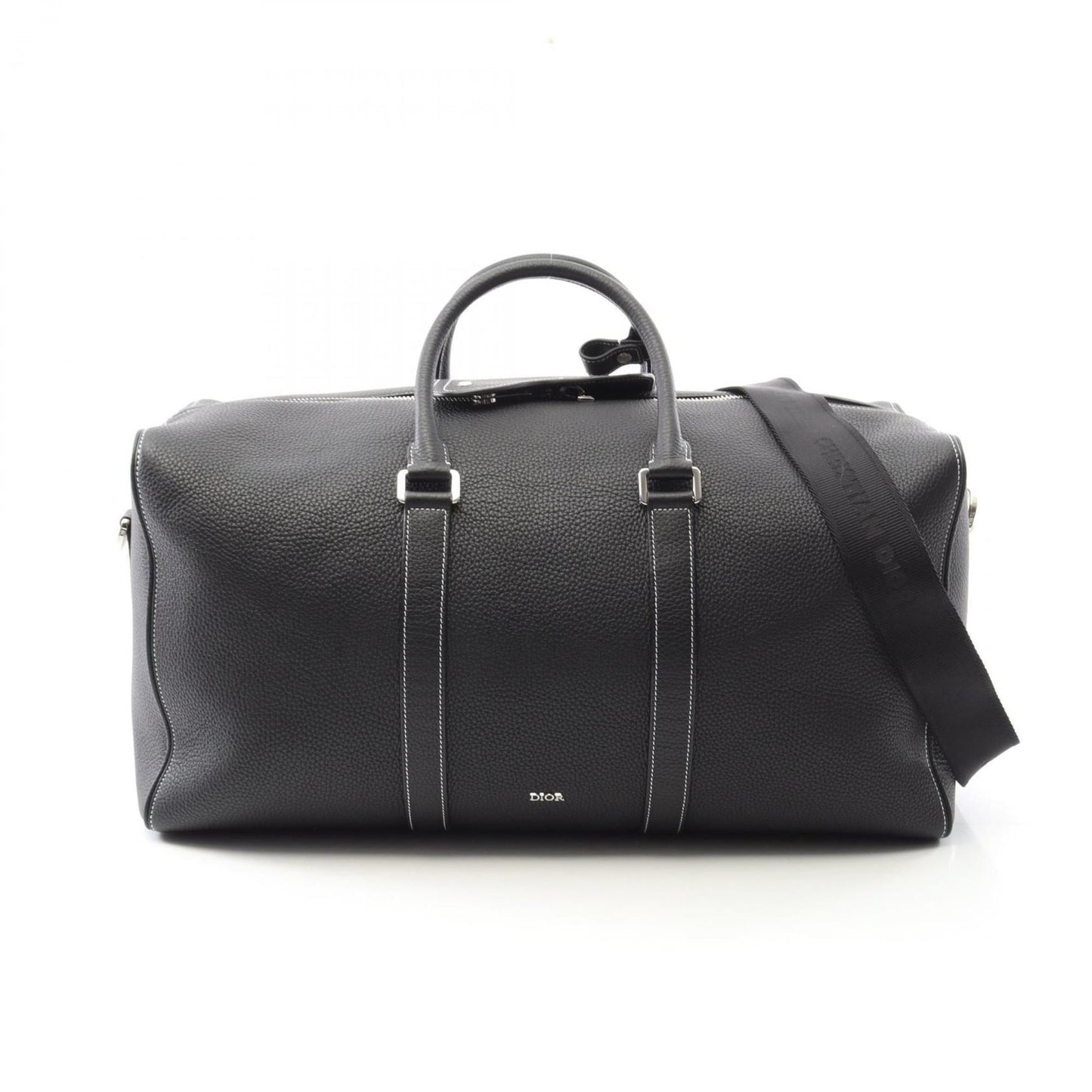 Christian Dior Black Leather Boston Bag ()