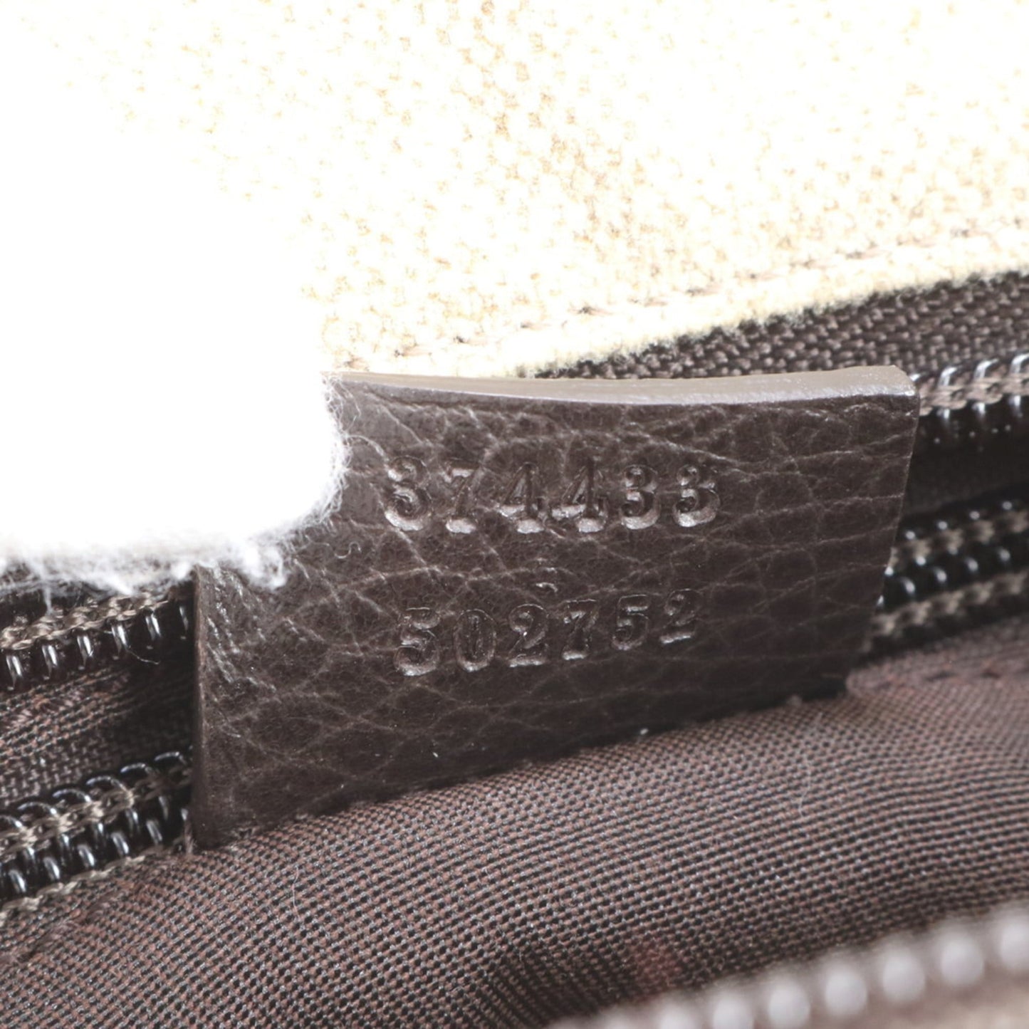 Gucci Brown Leather Canvas Handbag ( )