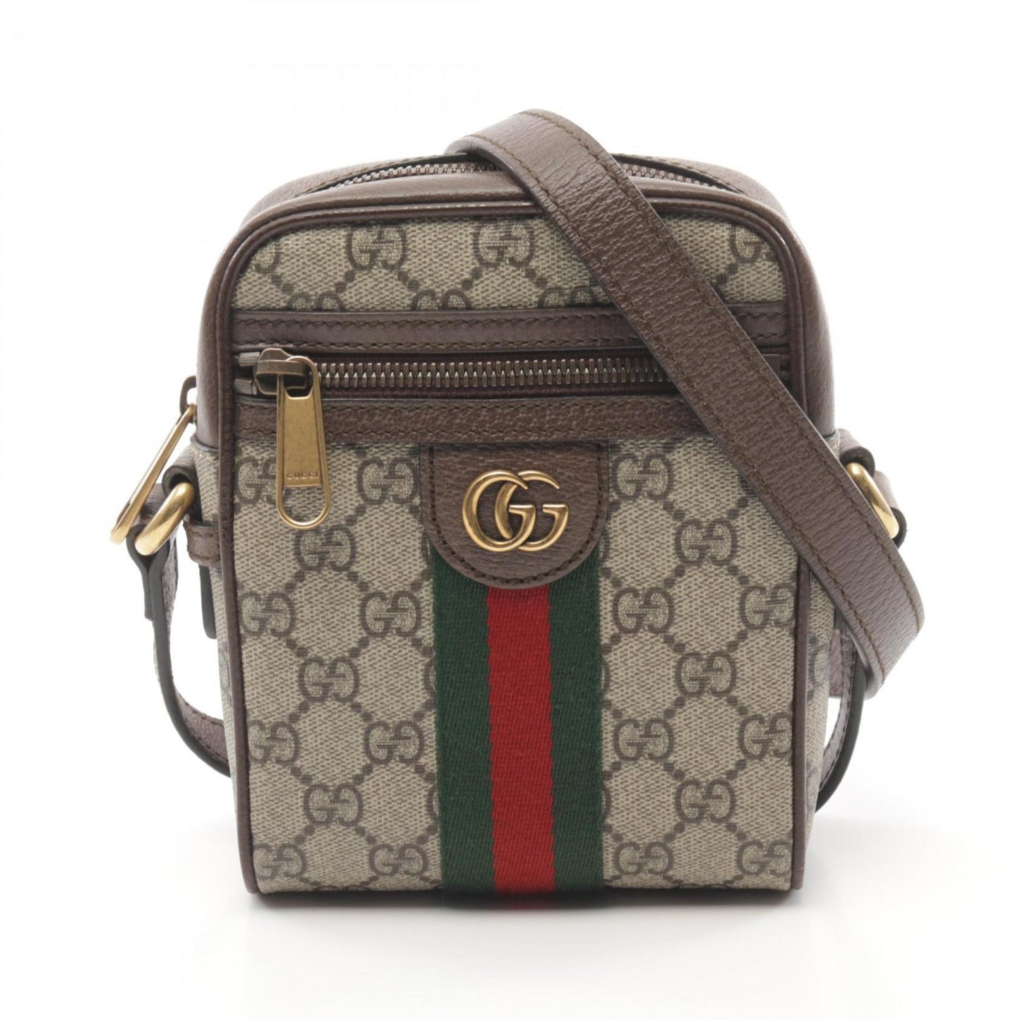 Gucci Leather Canvas Shoulder Bag