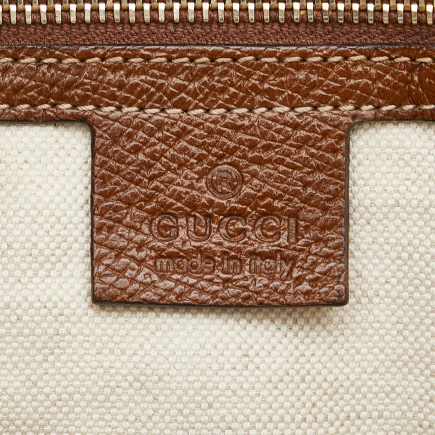 Gucci Gg Canvas Beige Brown Gg Canvas Leather Handbag Tote Bag ( )