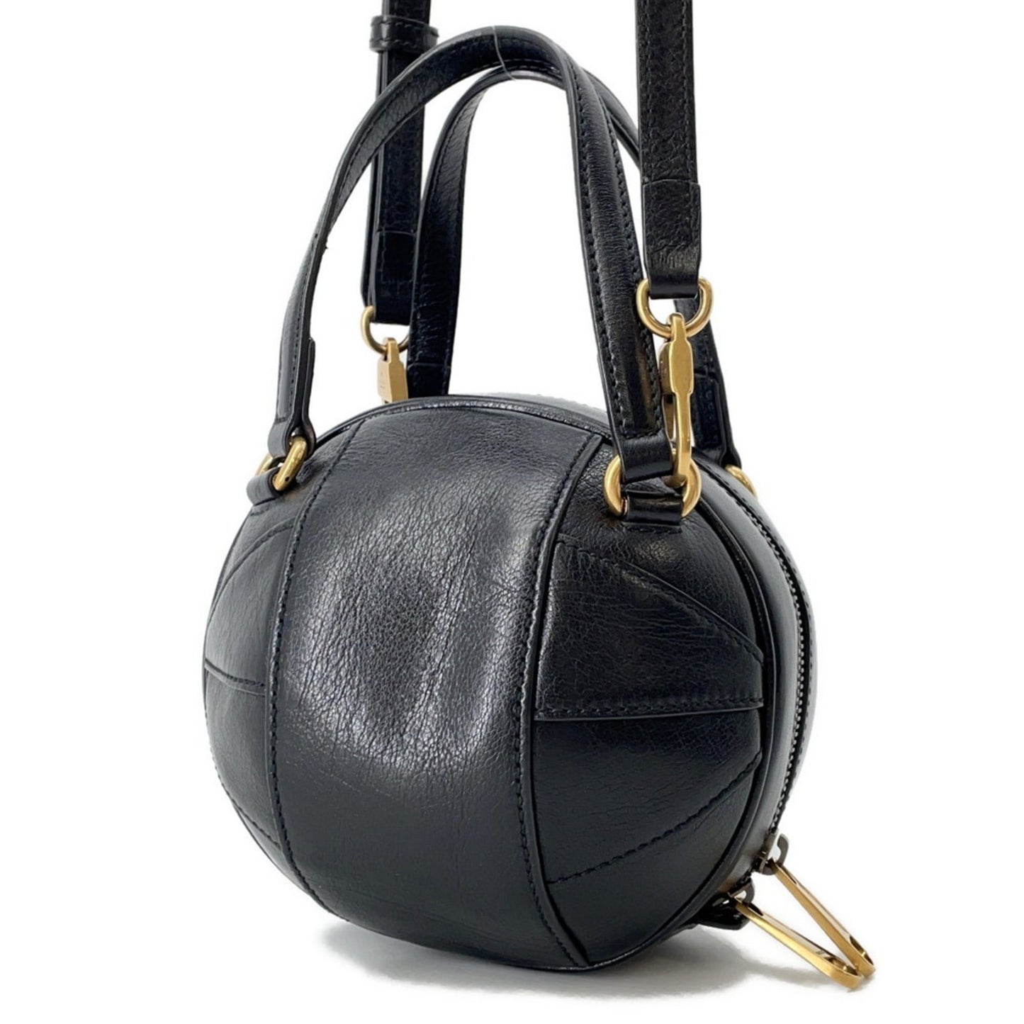 Gucci Black Leather Handbag Shoulder Bag ( )