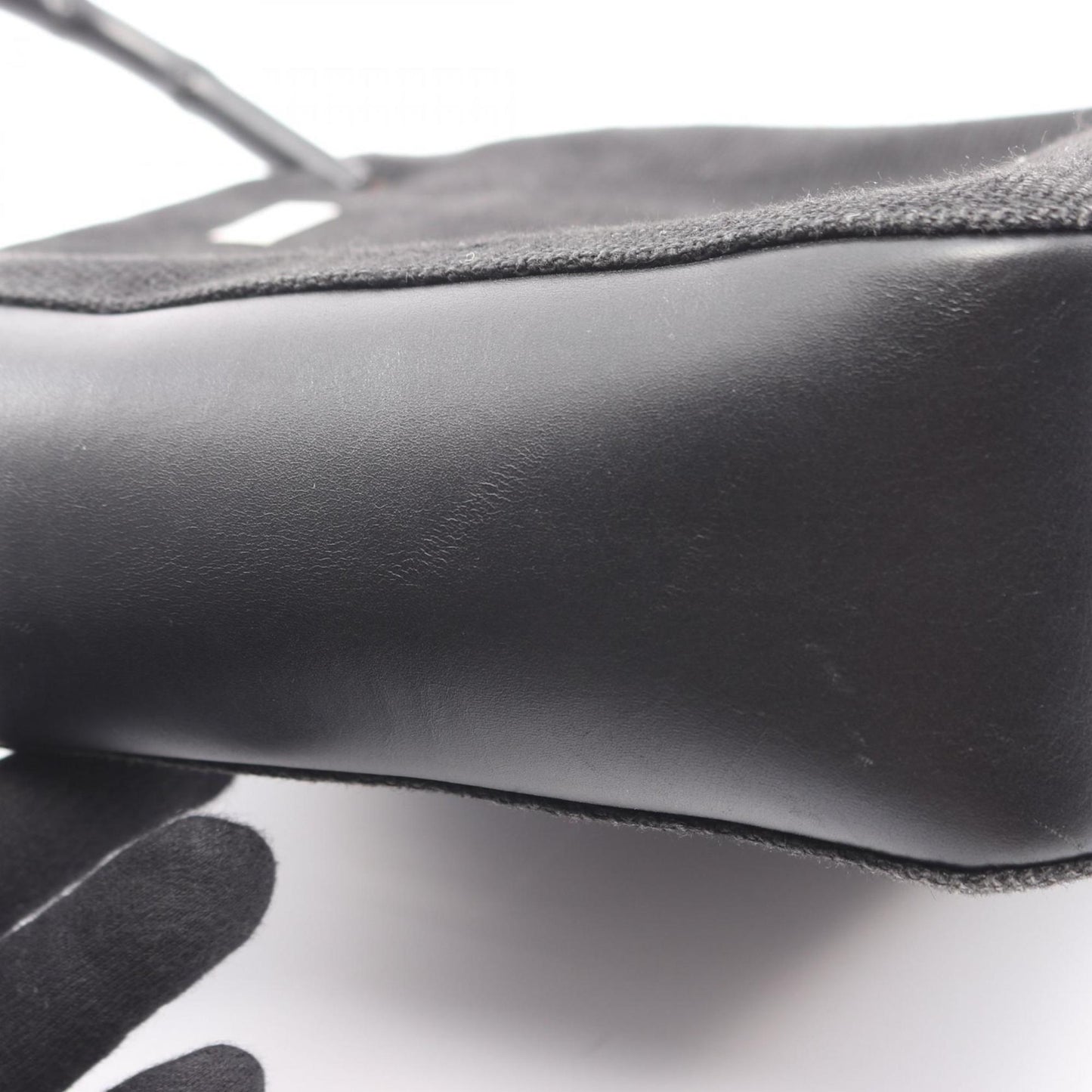 Gucci Black Canvas Leather Handbag ( )
