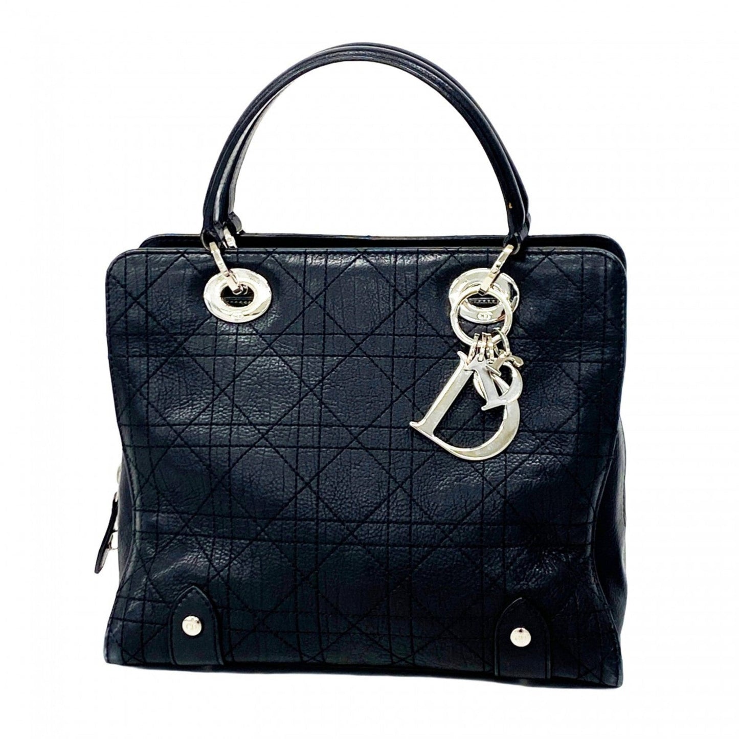 Christian Dior Black Leather Handbag ()