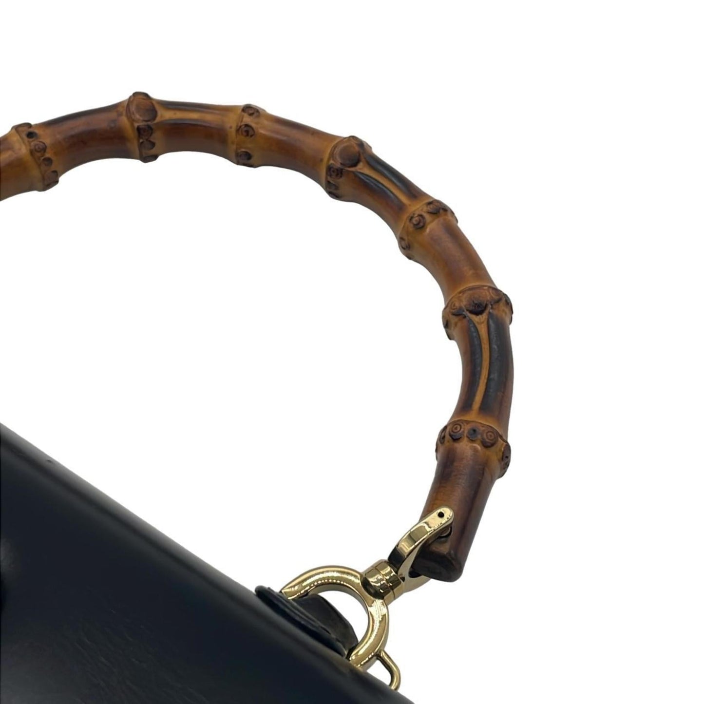 Gucci Black Leather Handbag ( )