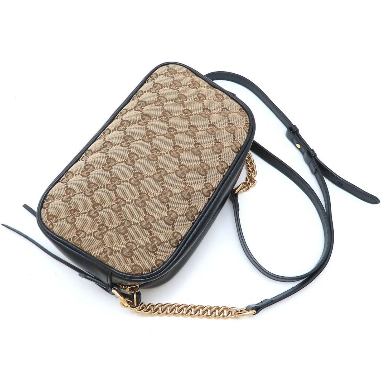 Gucci Beige Gg Canvas Shoulder Bag ( )