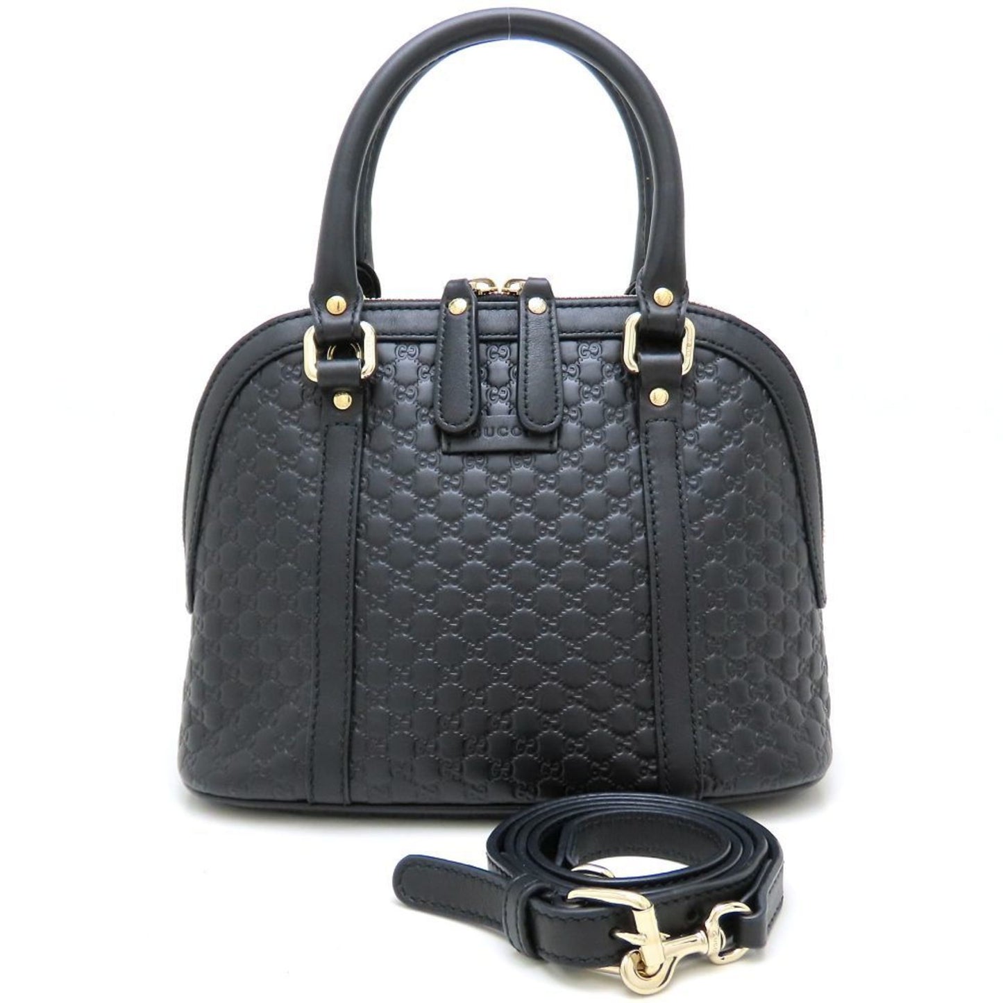 Gucci Black Leather Handbag ( )